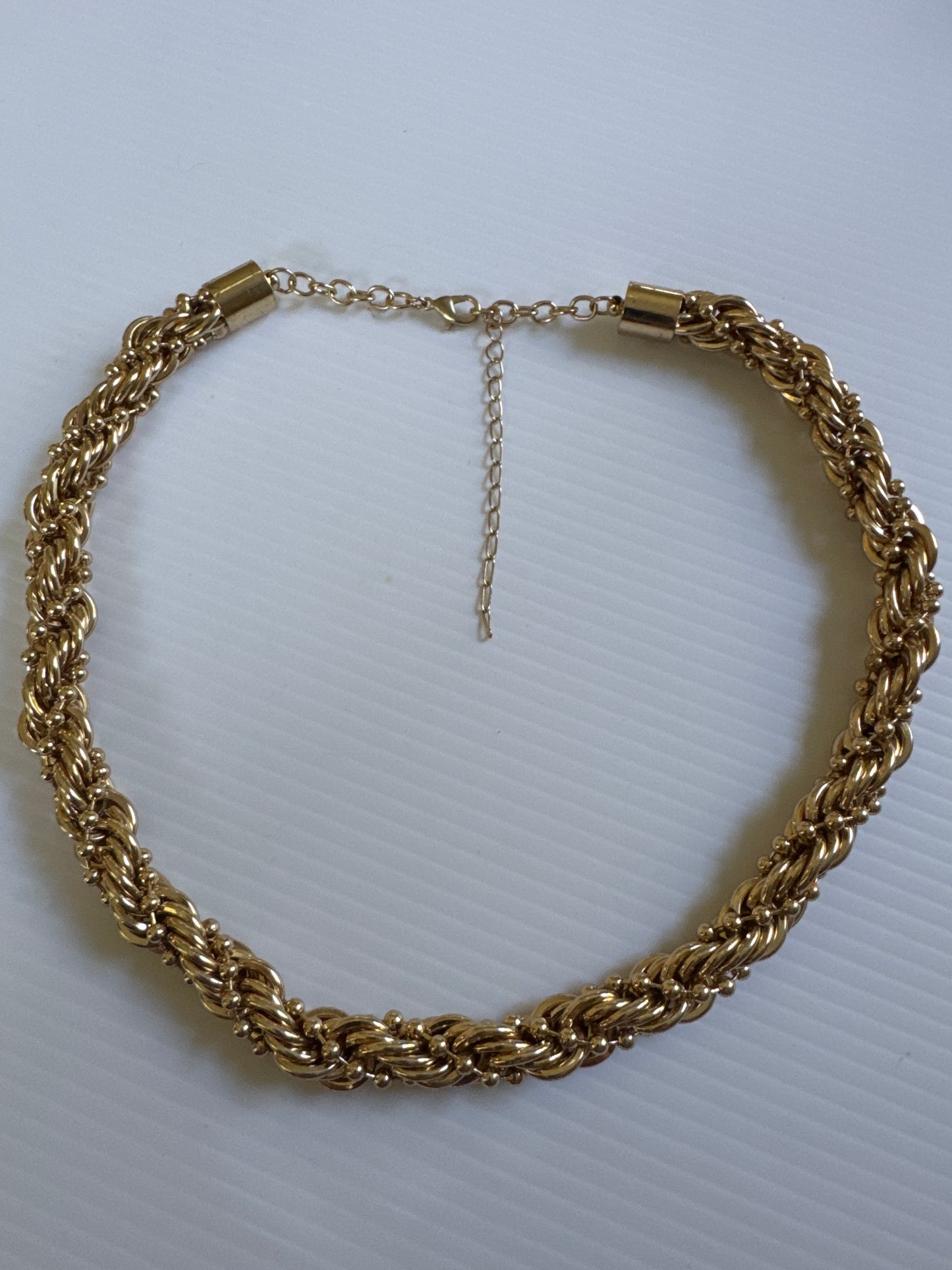 1970s adjustable gold plate choker