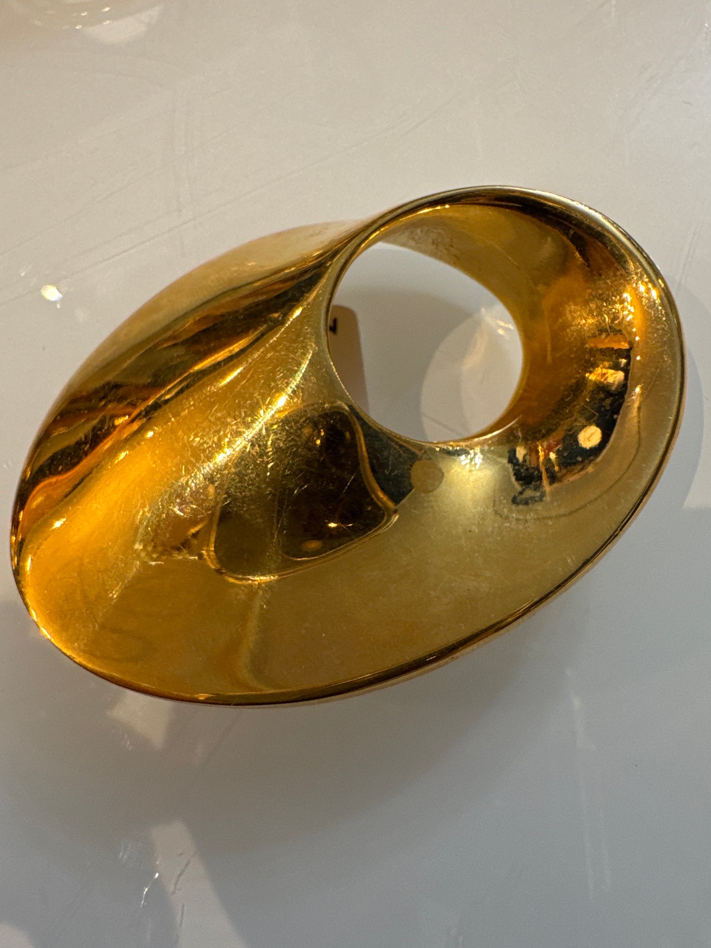 1980s signed MONET swirl brooch