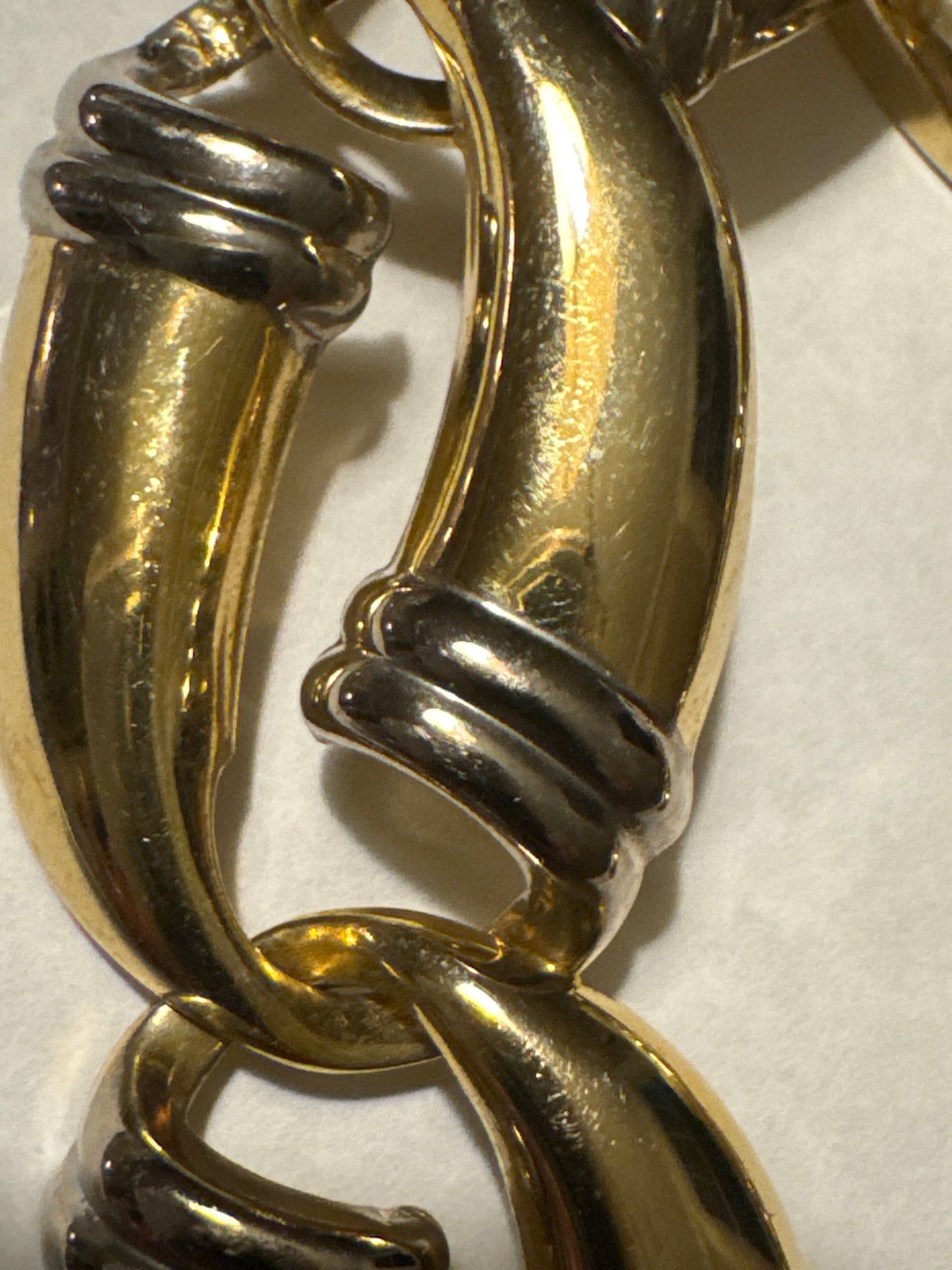 1970s silver and gold link bracelet