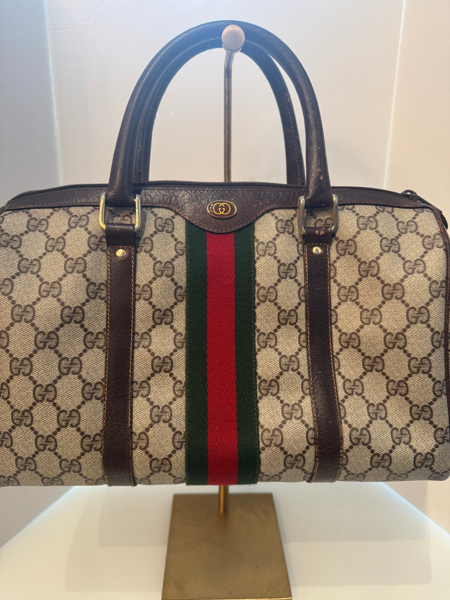 Vintage 1980s Gucci GG Supreme Boston bag