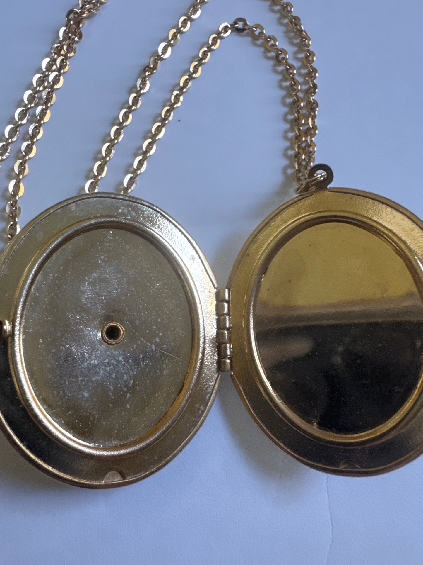 1970s vintage cameo locket signed Germany