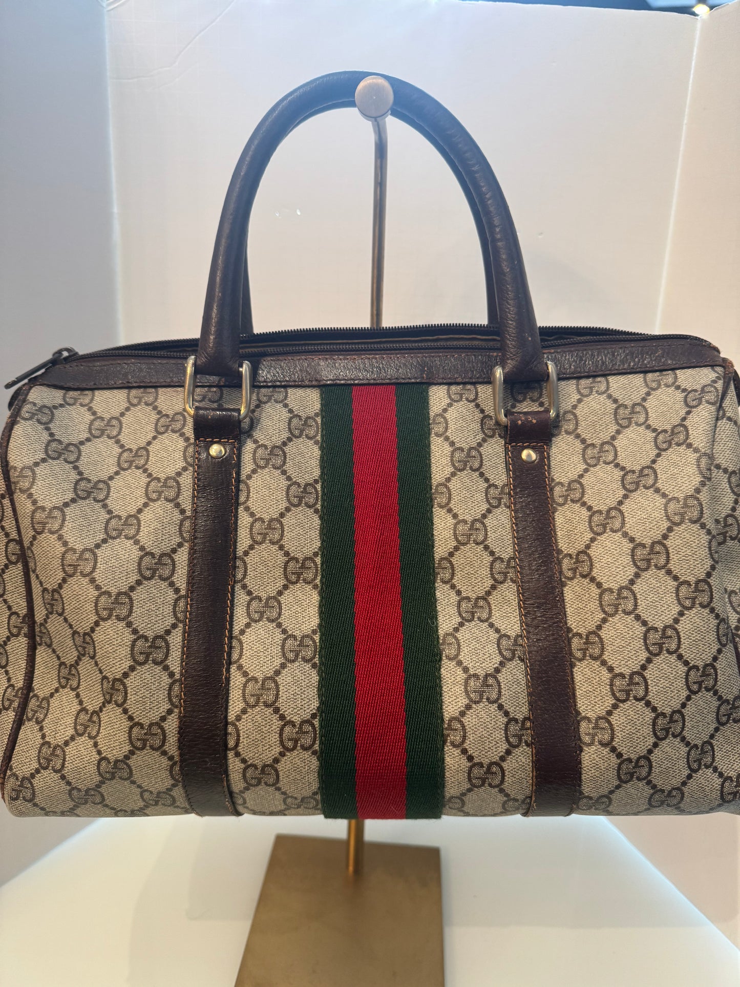 Vintage 1980s Gucci GG Supreme Boston bag