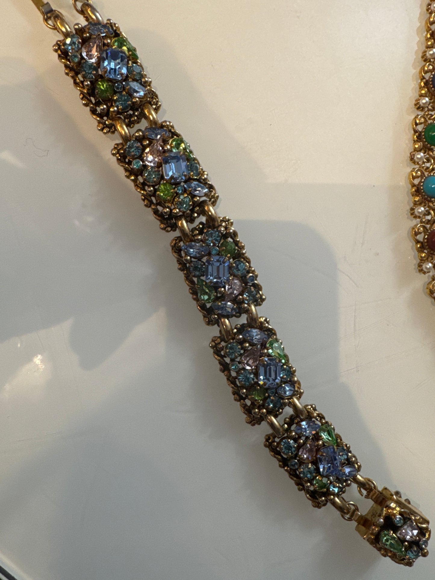 Vintage BARCLAY 1950's rhinestone bracelet