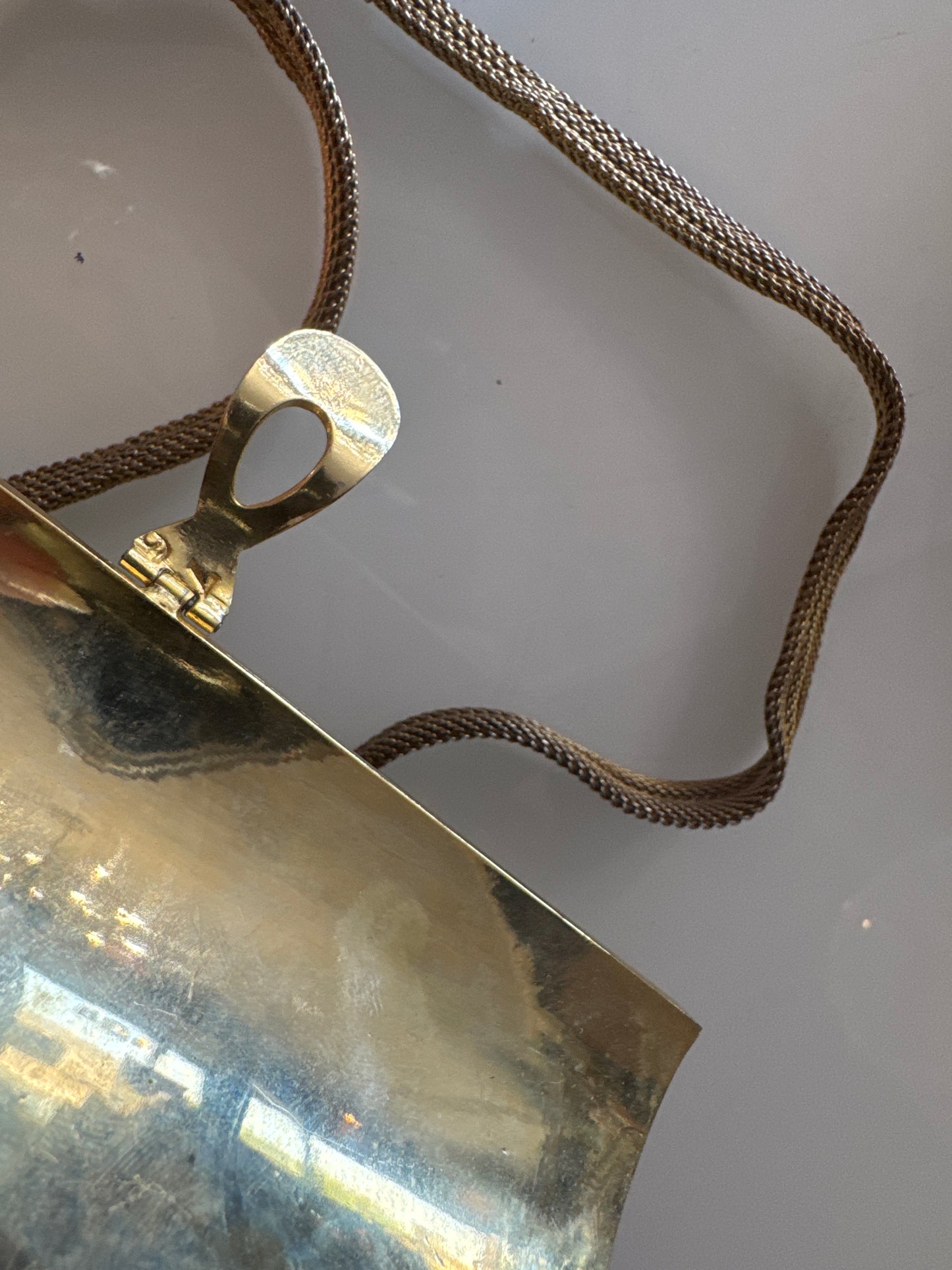 Stunning 1950s Rosenfeld gold hardtop with mesh metal strap