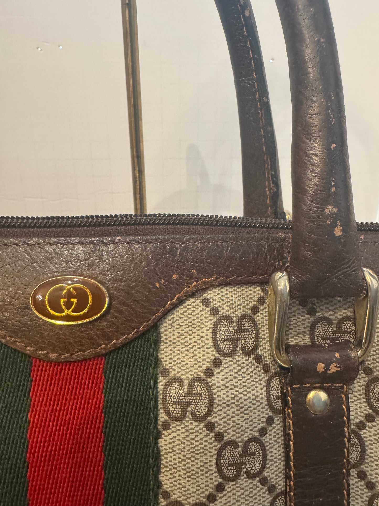 Vintage 1980s Gucci GG Supreme Boston bag