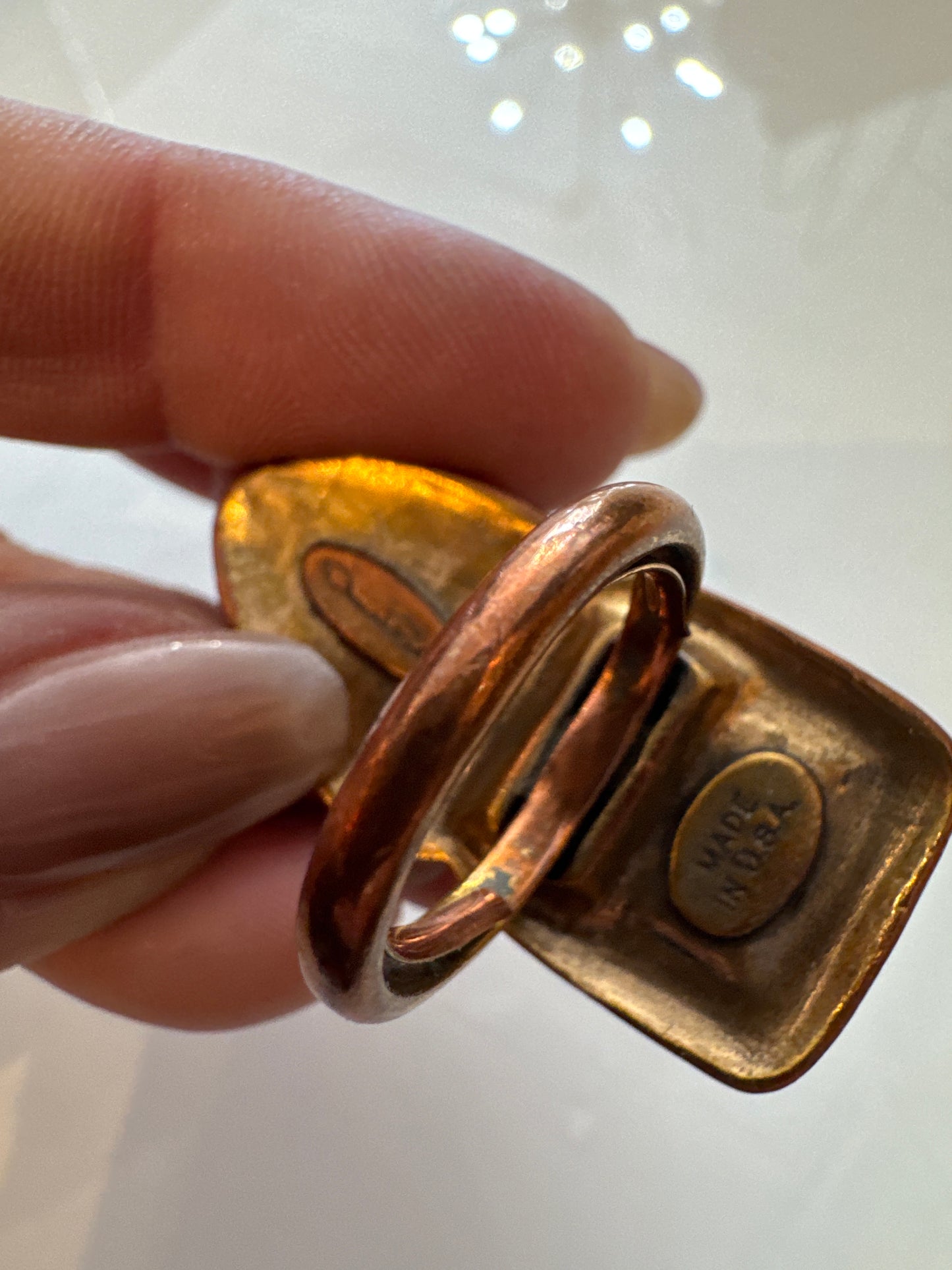 Signed vintage Oscar de la Renta made in USA cocktail ring