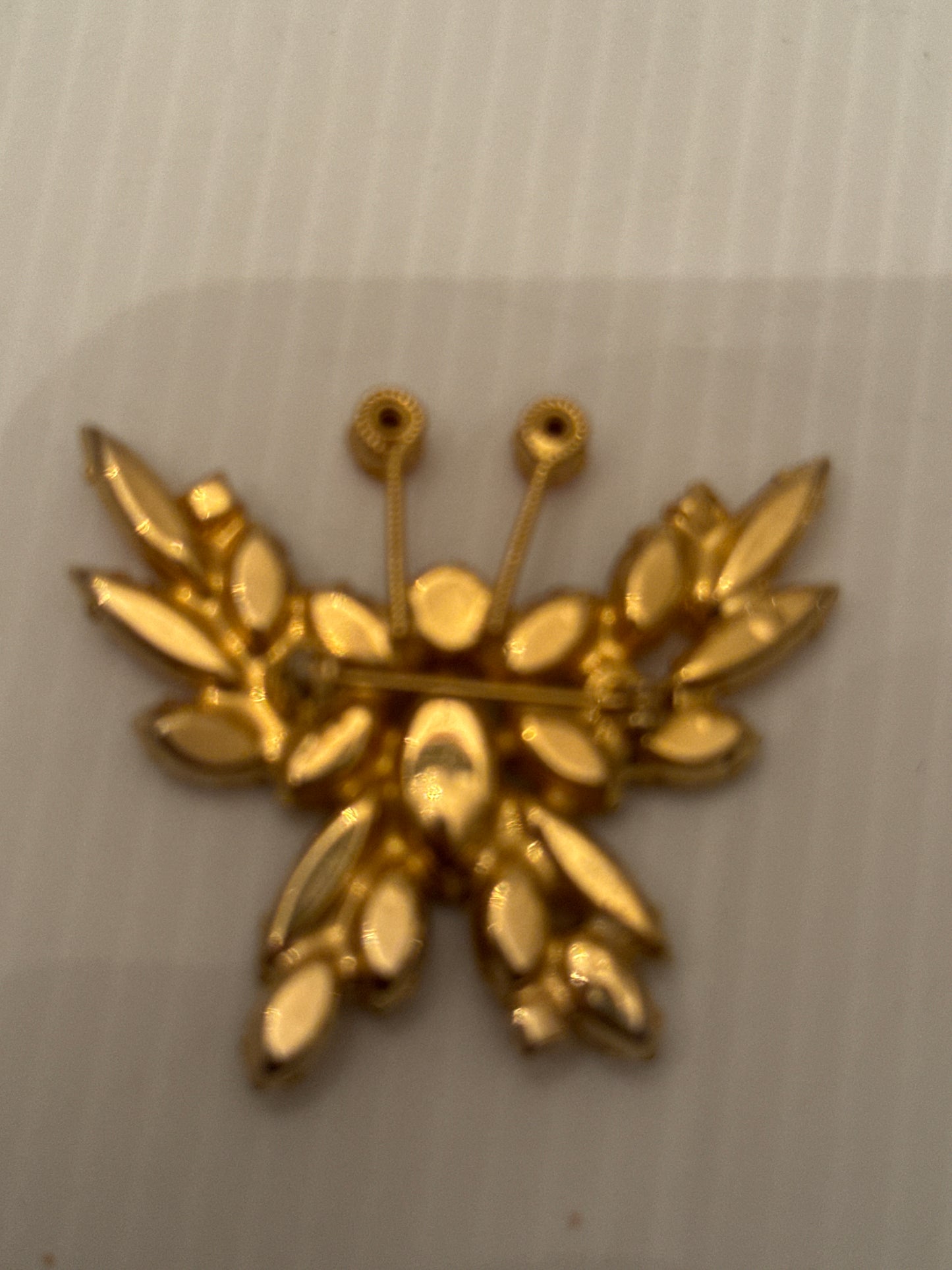 Stunning rhinestone butterfly brooch