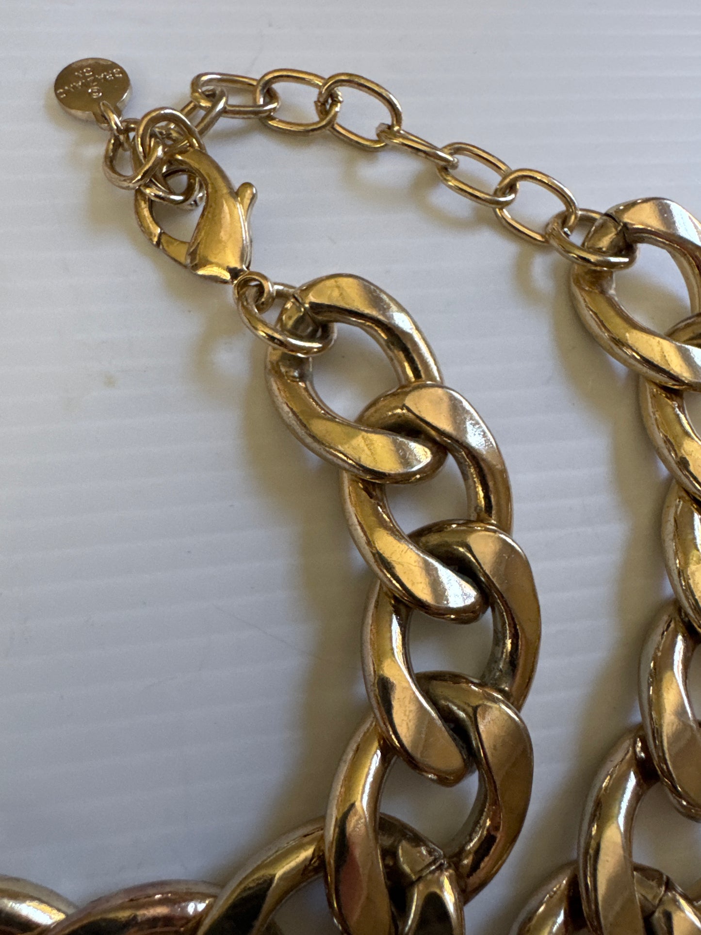1980s heavyweight Graziano chain-link necklace