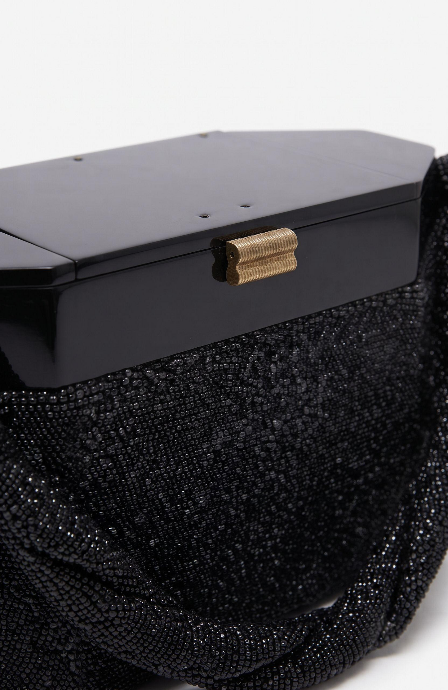 Vintage Box Bag w/ Black Lucite Top