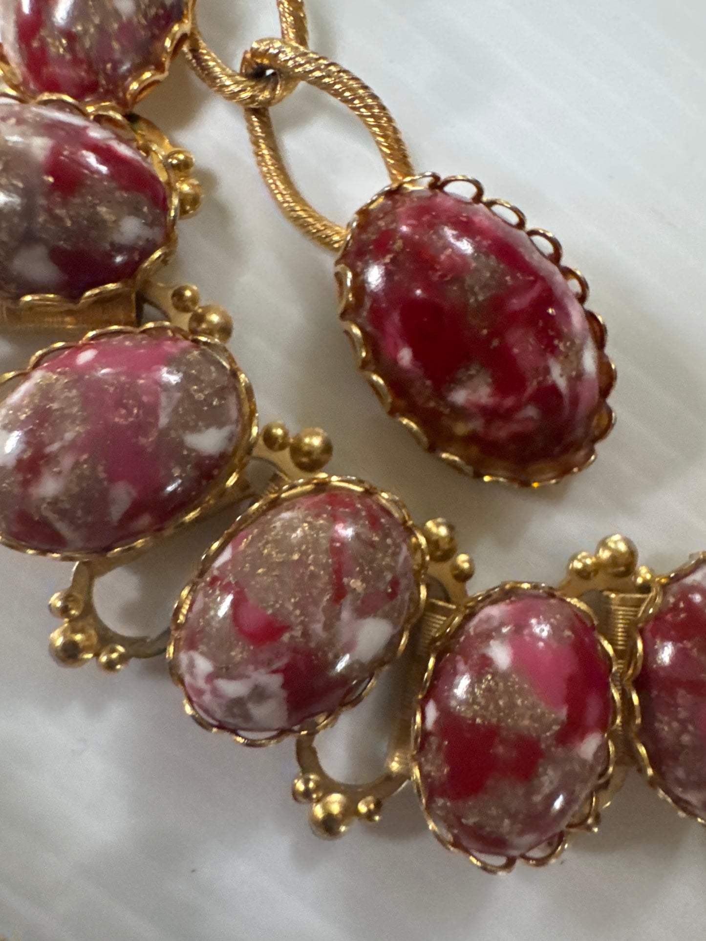 Unbelievable cabochon book chain belt that can also be worn as a necklace