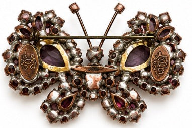 Lilien Czech Handcrafted Crystal Butterfly Brooch