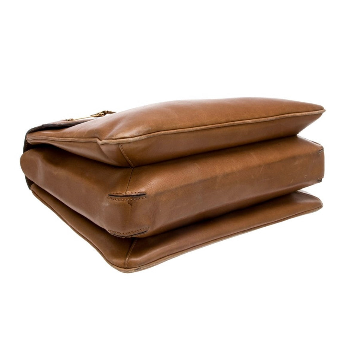 Vintage Gucci 1970s leather top handle bag. Good condition ~ a shoemaker, with a little polish could make it great!