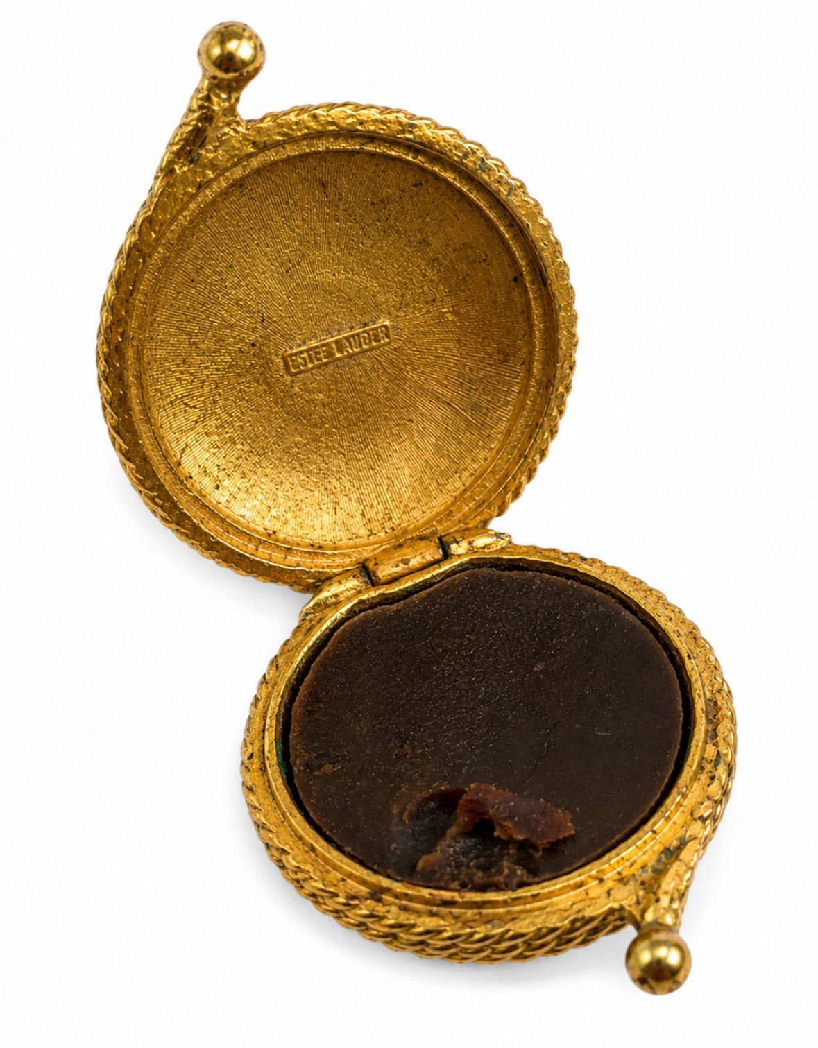 Vintage Estée Lauder compact filled with Youth Dew