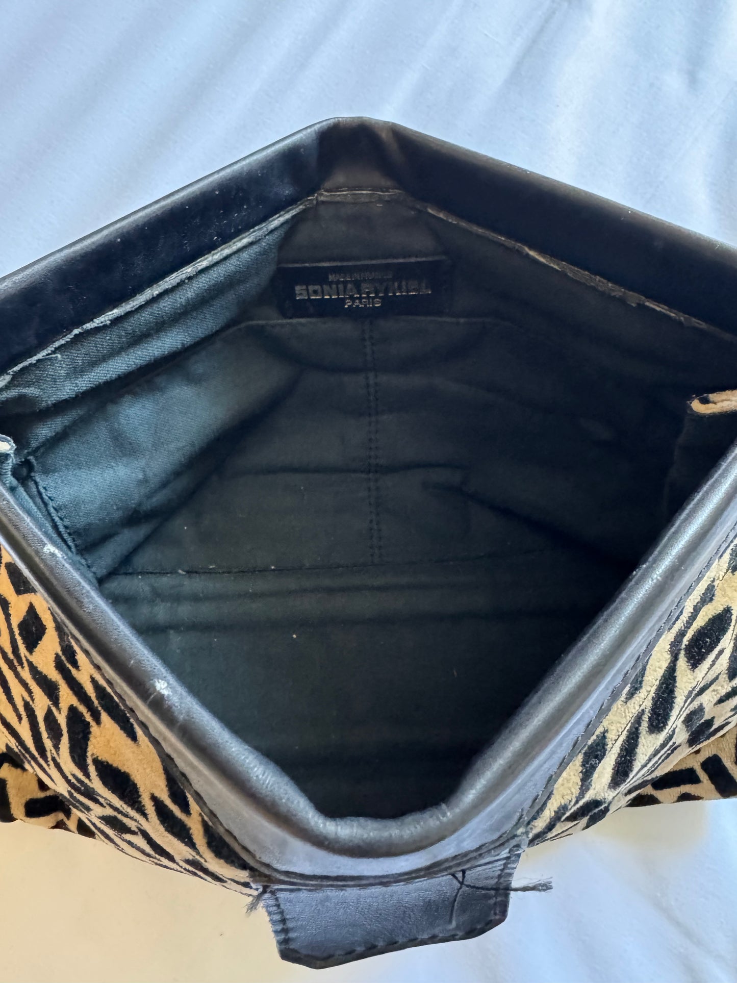gorgeous, velvet and leather vintage Sonia Rykiel clutch. Sourced in Paris.