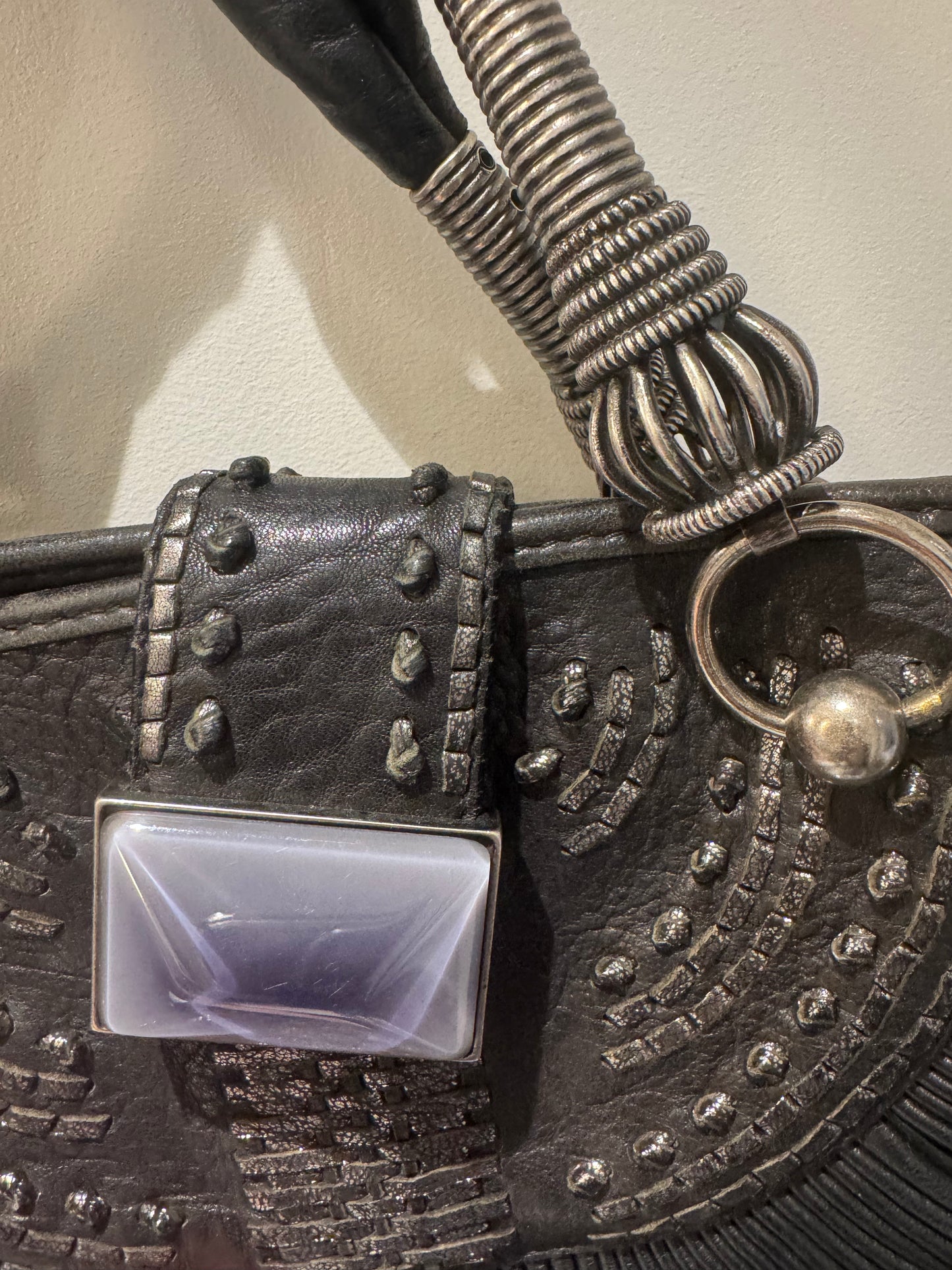 Fabulous black lambskin, vintage Dior top handle and beautiful condition. Sourced in Paris.