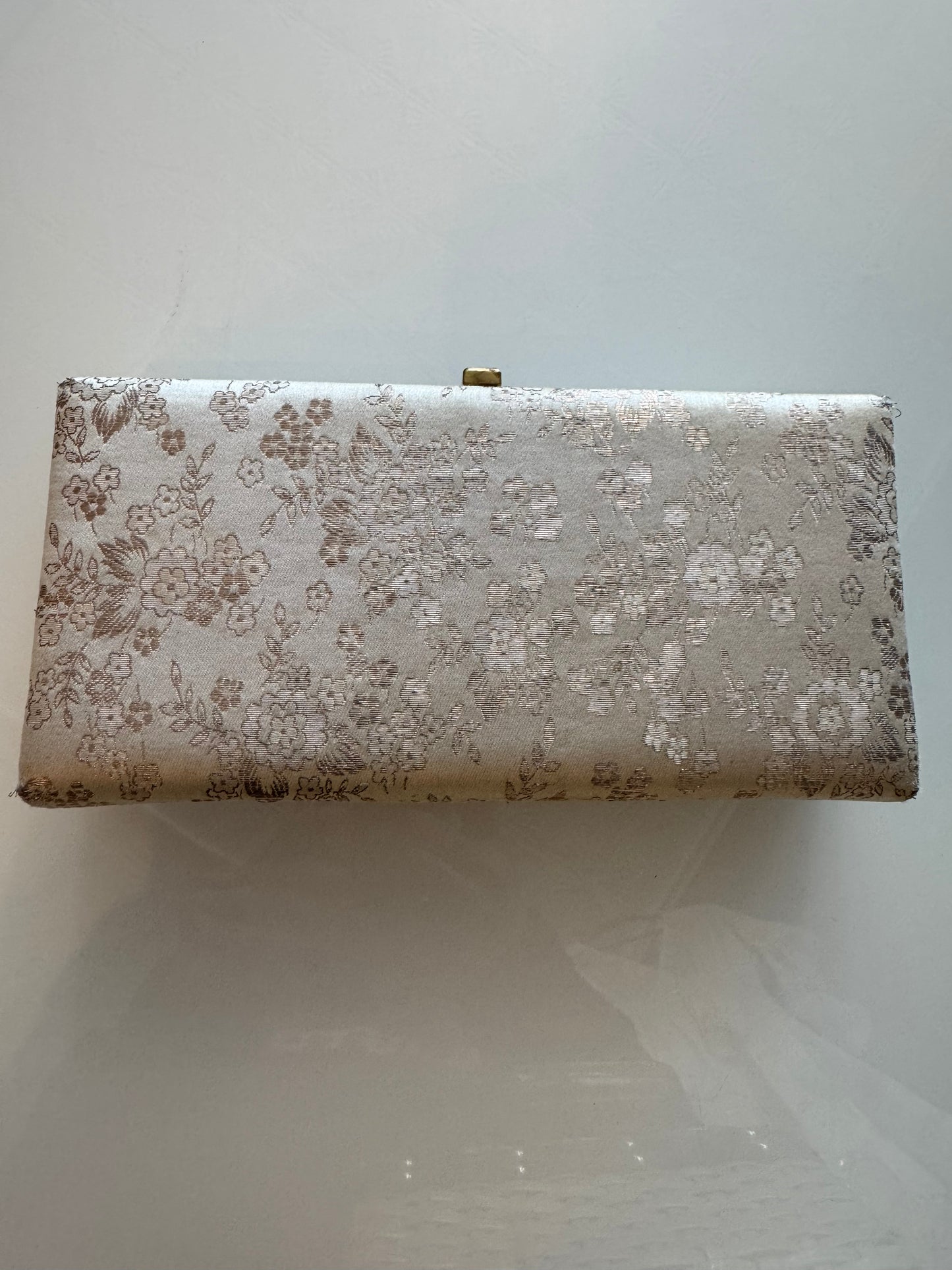 1950s Morris Moskowitz fabric clutch