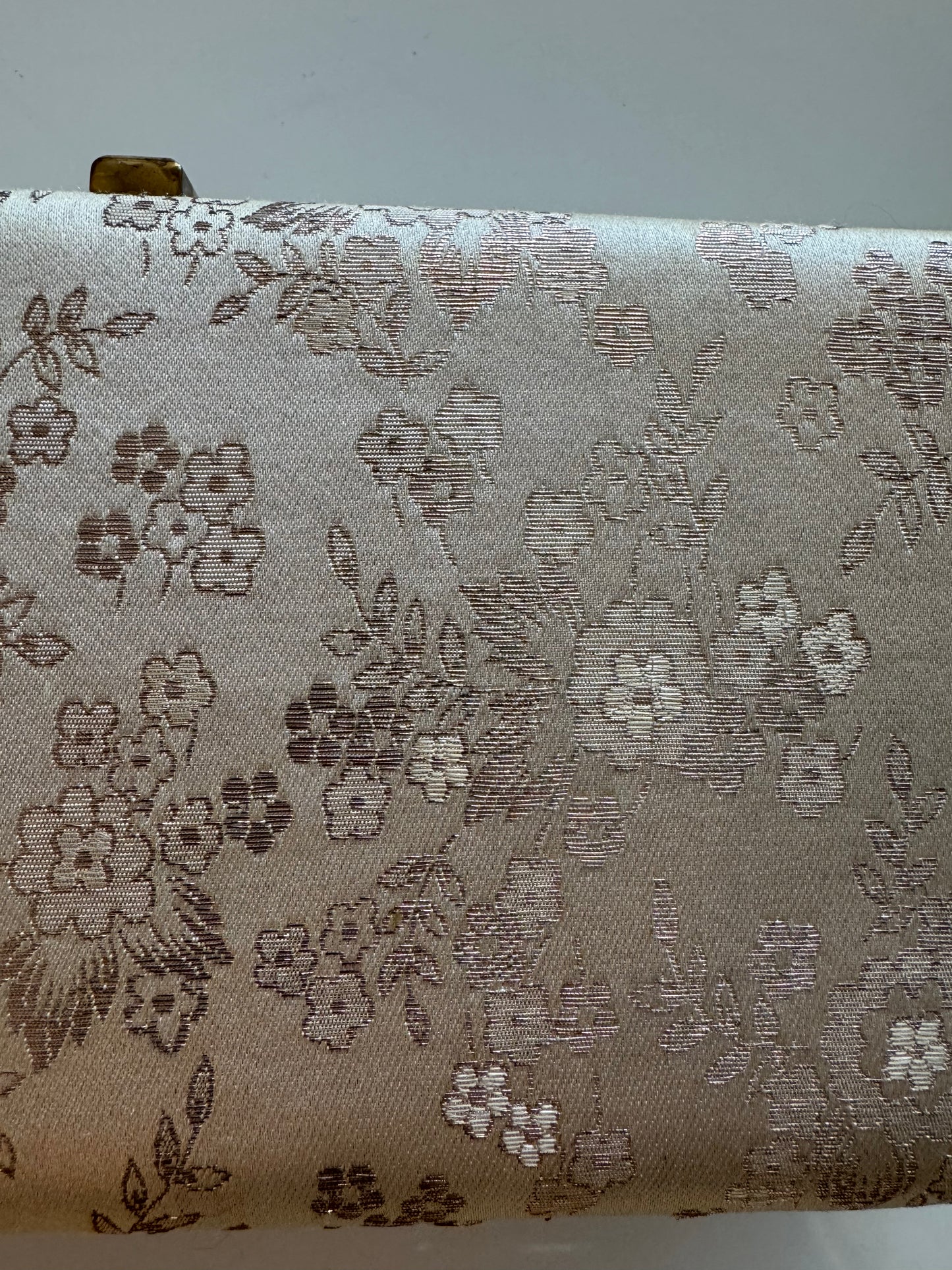 1950s Morris Moskowitz fabric clutch