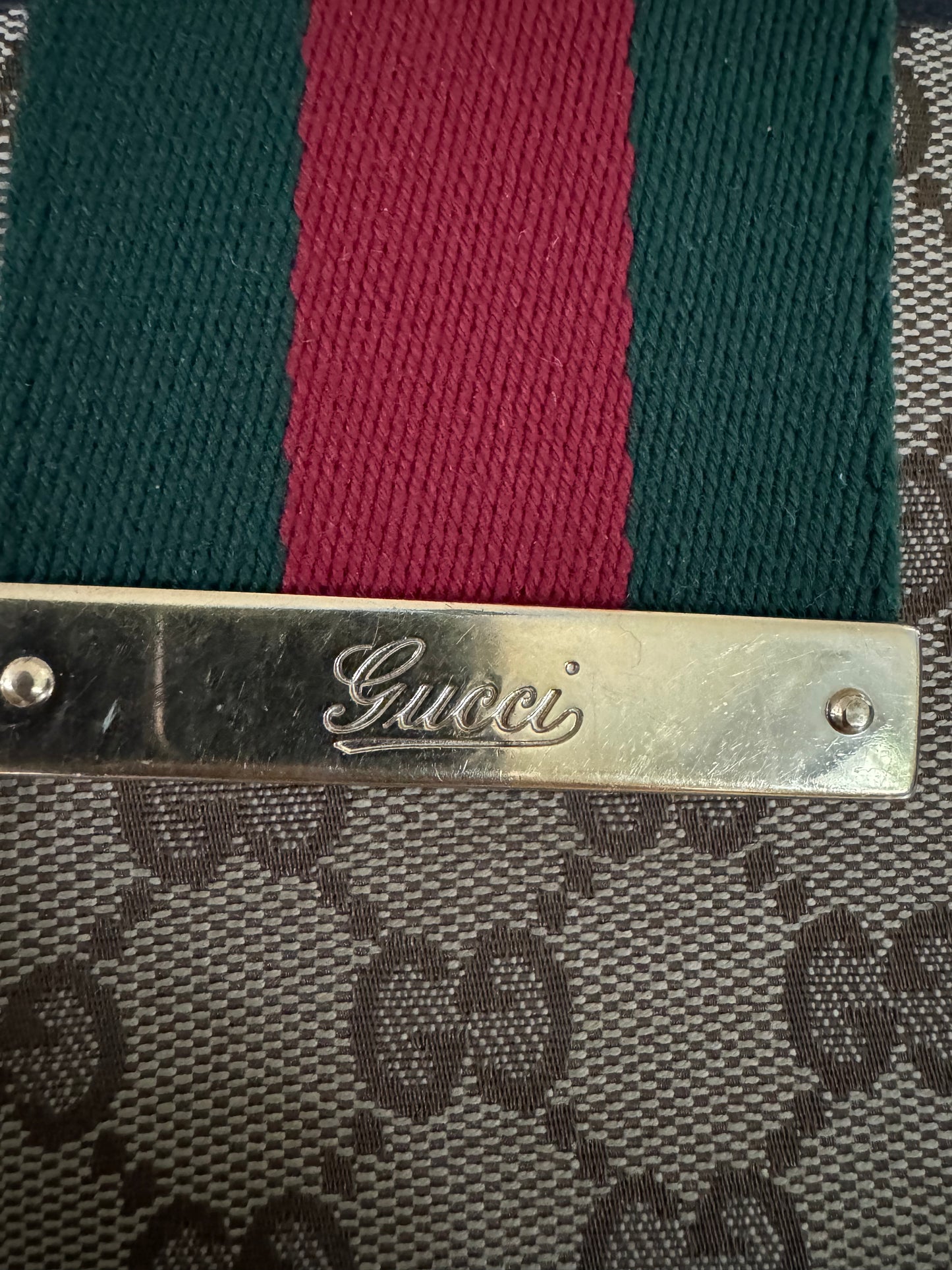 Vintage Gucci Web Billfold Wallet