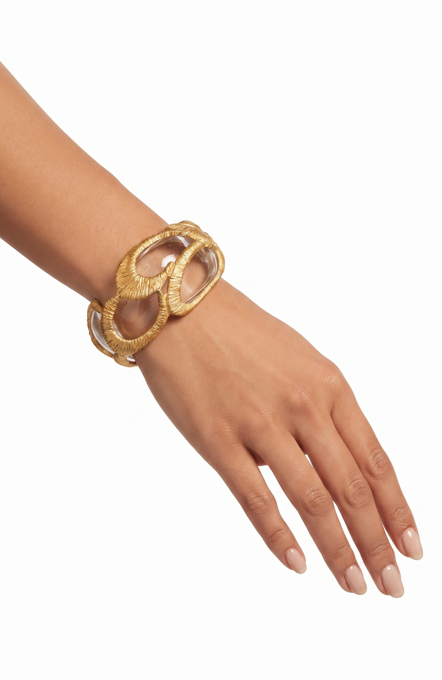 Inna Cytrine Paris lucite clamper bracelet