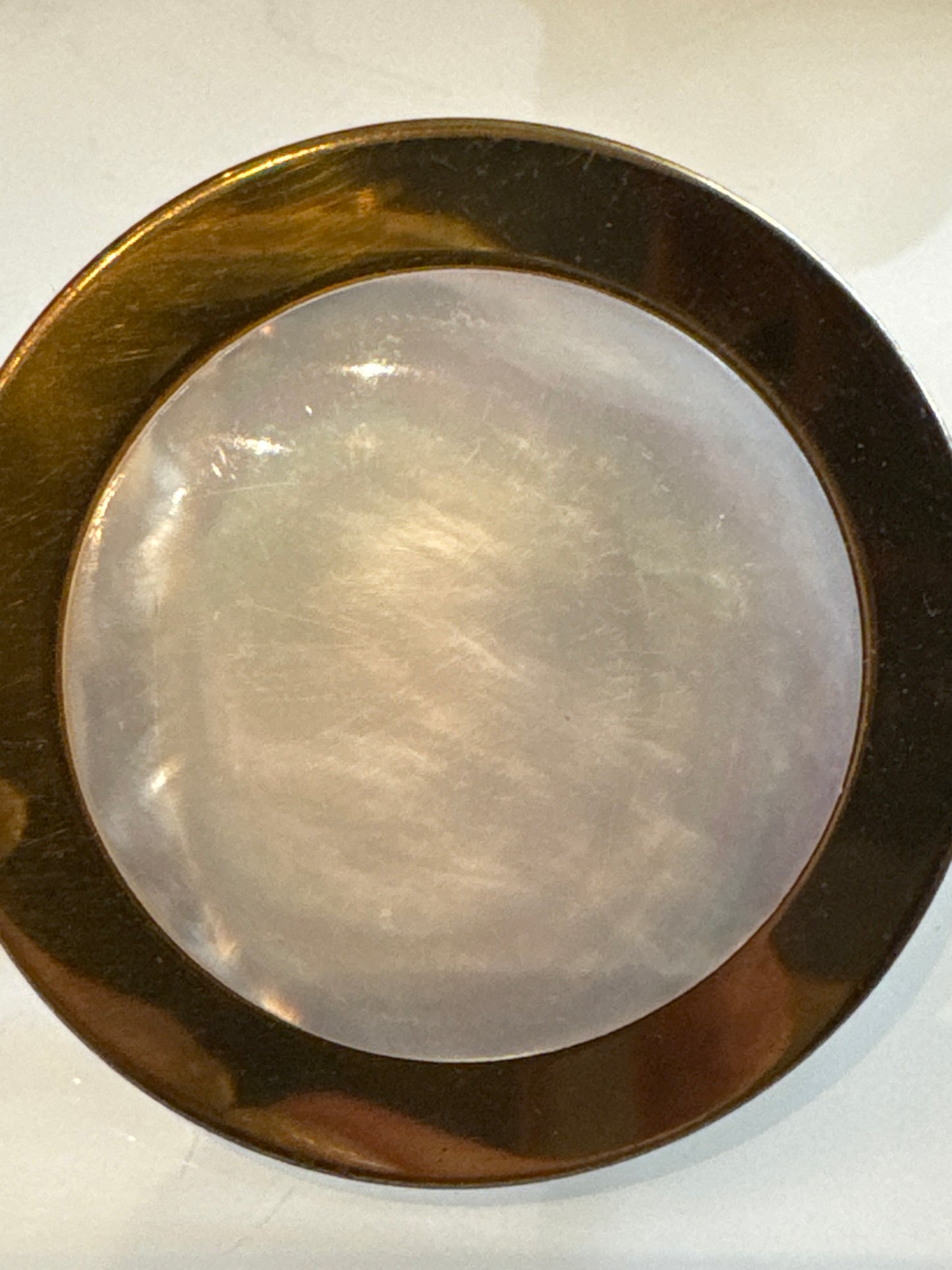 vintage refillable lipstick holder with mirror. Folds up.