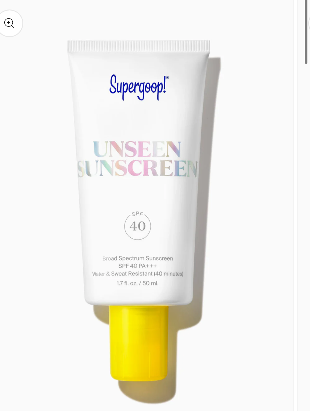 SuperGoop Unseen Sunscreen