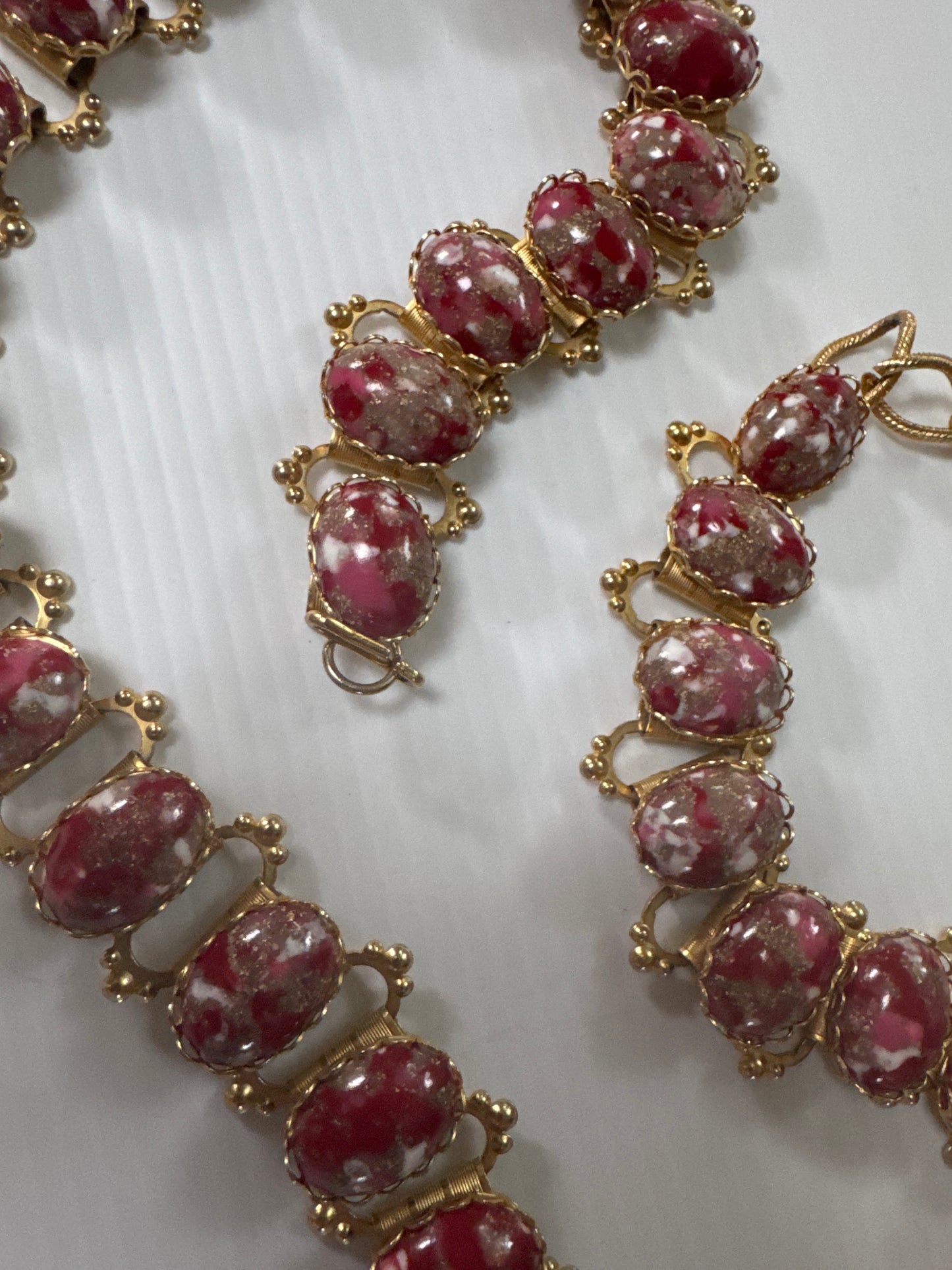 Unbelievable cabochon book chain belt that can also be worn as a necklace