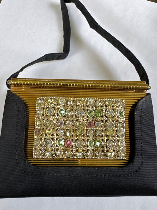 Vintage Volupte Carryall Minaudiere Pastel Rhinestones