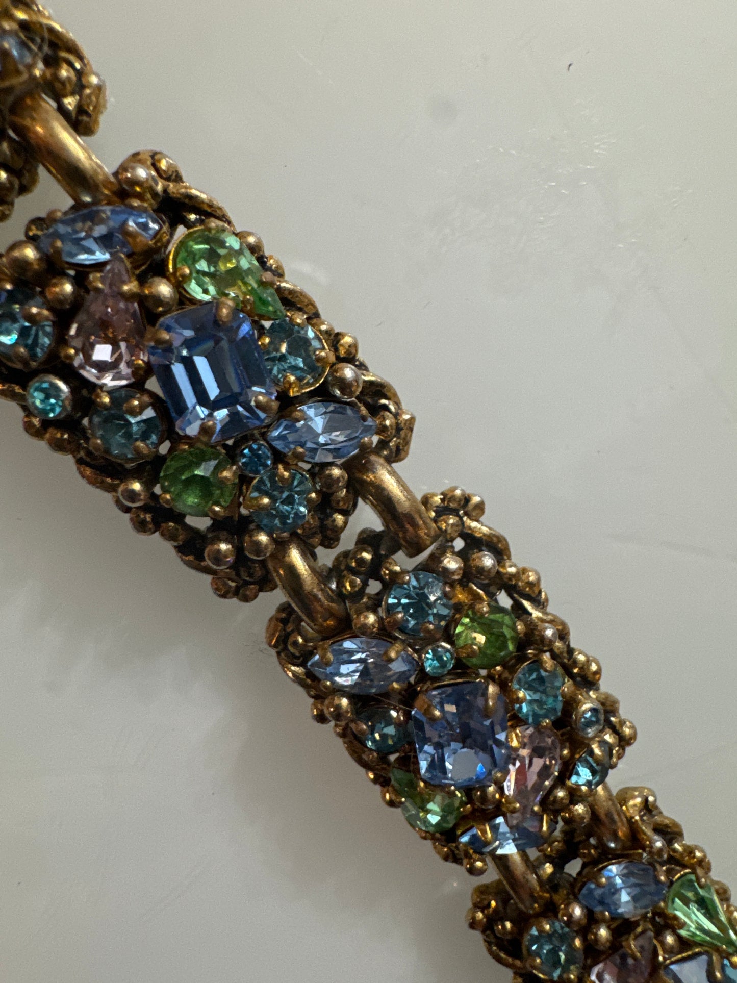 Vintage BARCLAY 1950's rhinestone bracelet