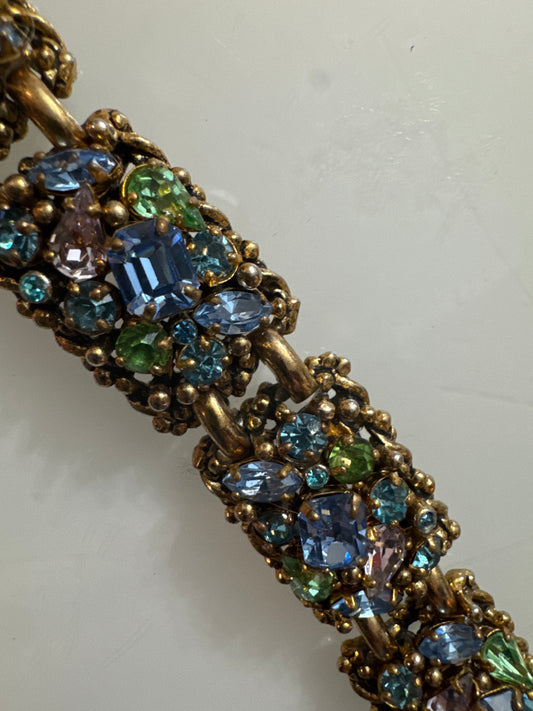 Vintage BARCLAY 1950's rhinestone bracelet