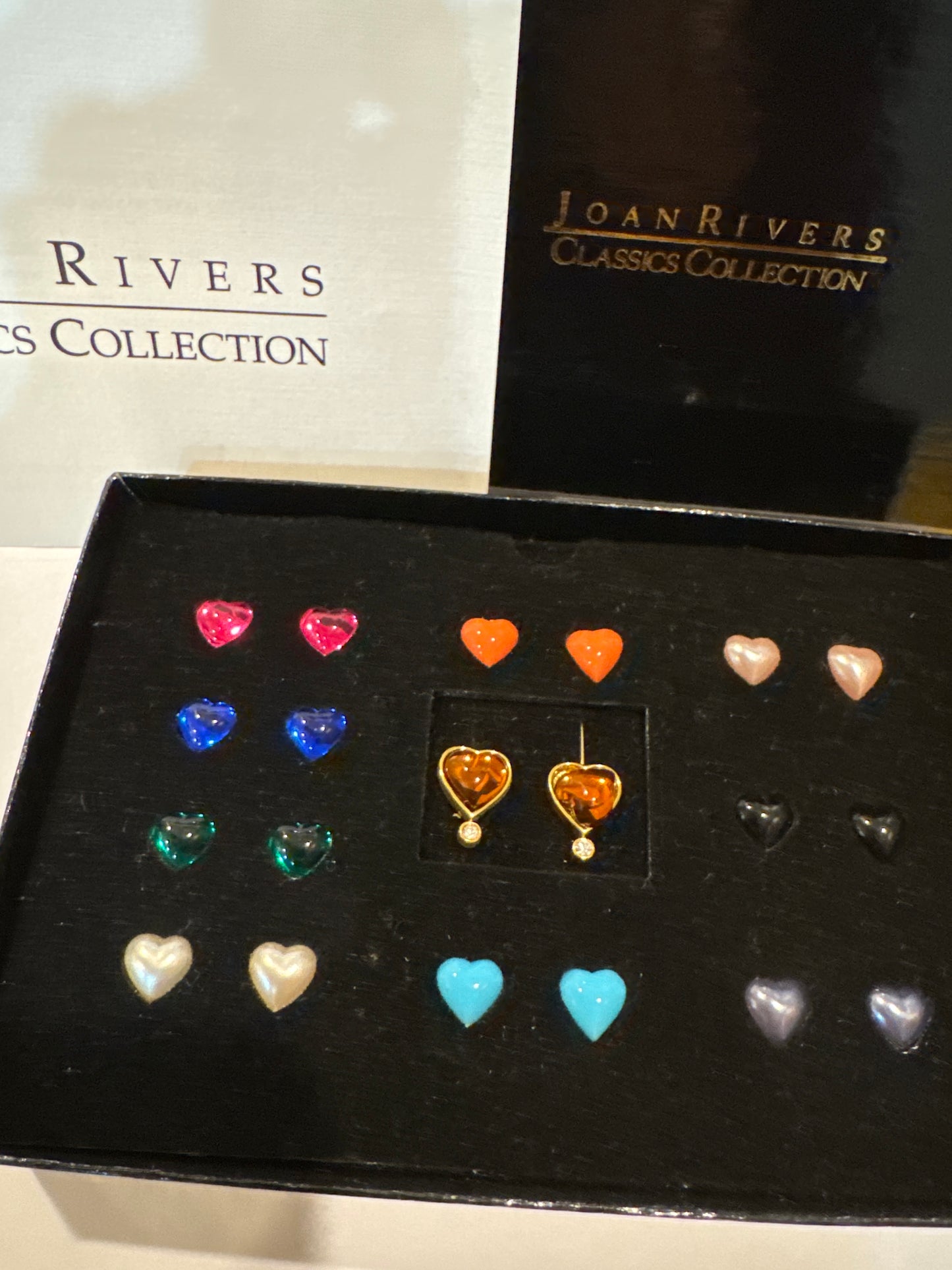 Joan Rivers classic collection set of 12 interchangeable pierced earrings