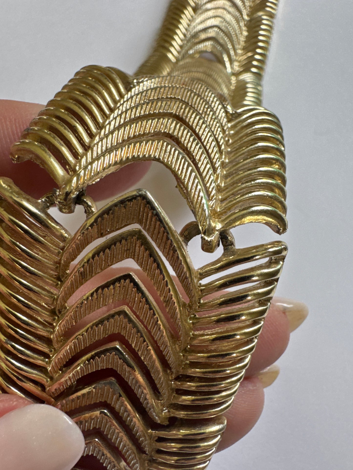 1960s CORO signed gold tone link bracelet