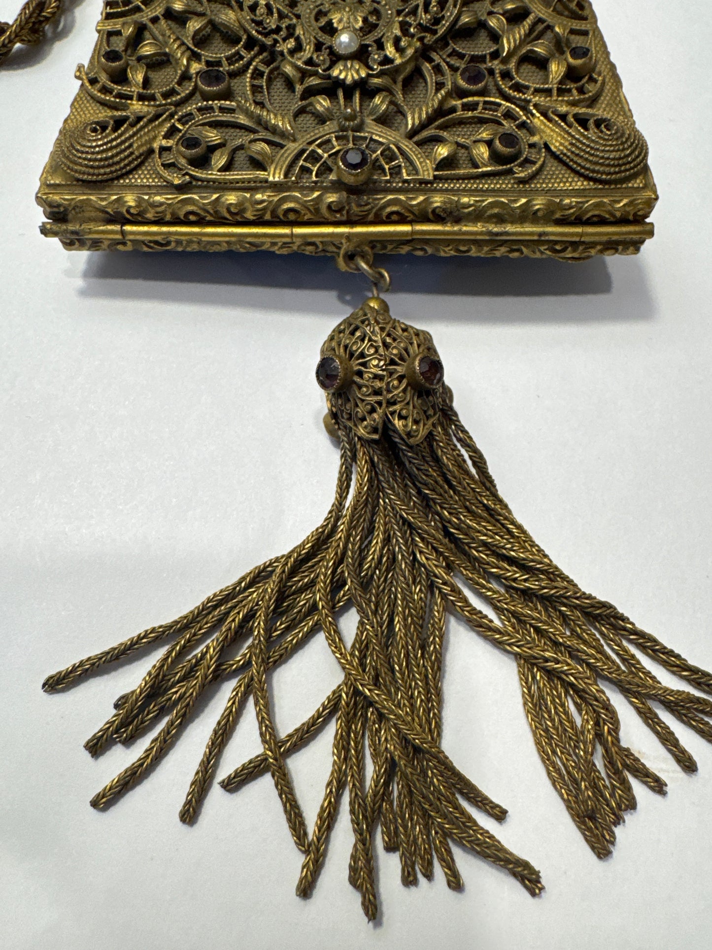 Edwardian Art Nouveau Filigree Evening Purse
Circa 1895–1910    jackpot