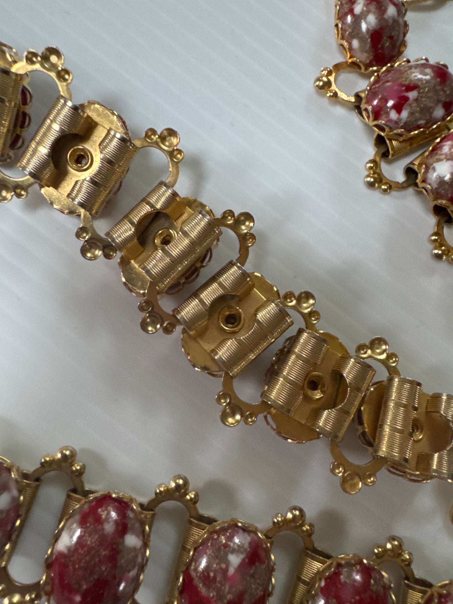 Unbelievable cabochon book chain belt that can also be worn as a necklace