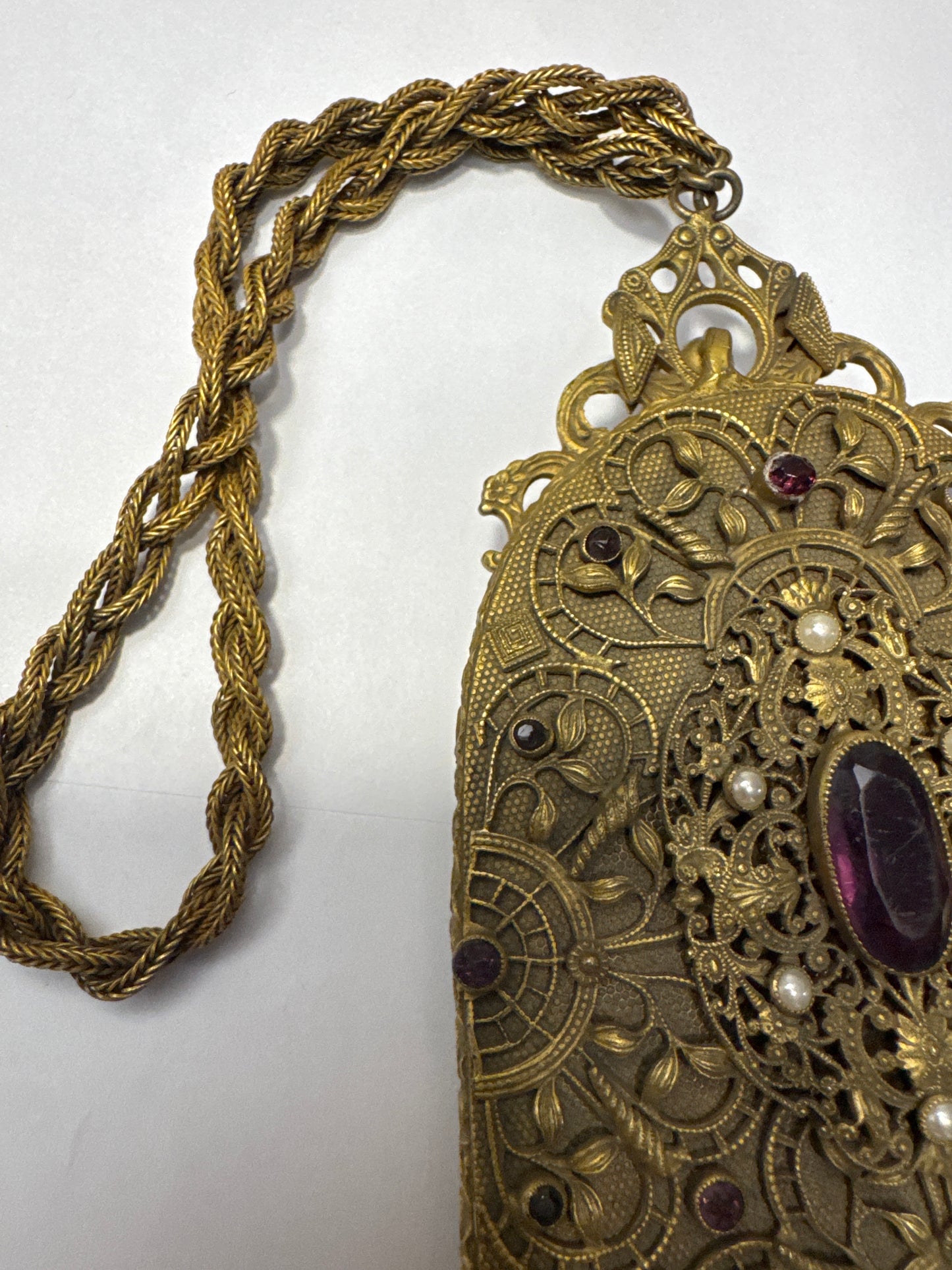 Edwardian Art Nouveau Filigree Evening Purse
Circa 1895–1910    jackpot