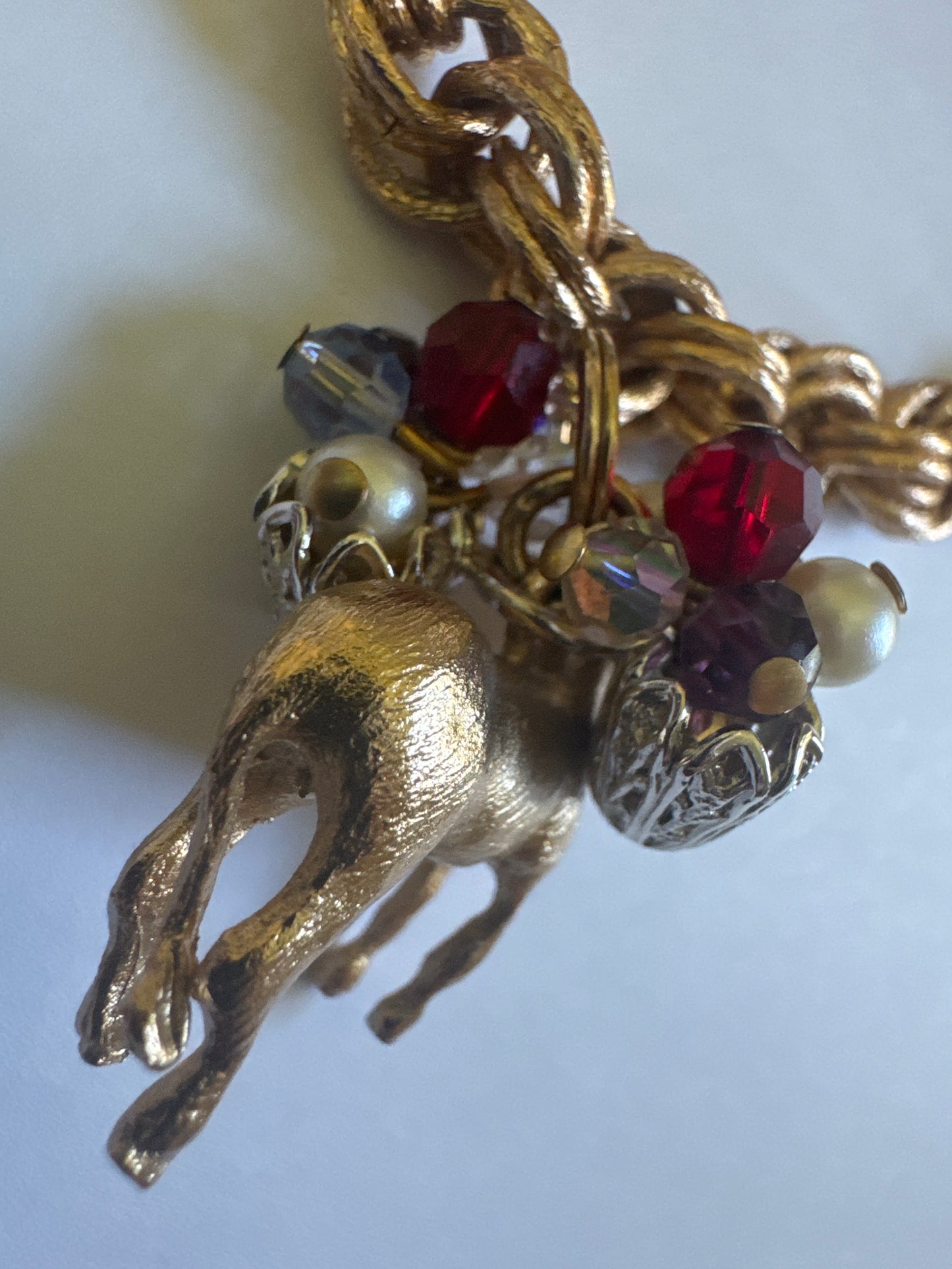1960s rare NAPIER donkey charm bracelet