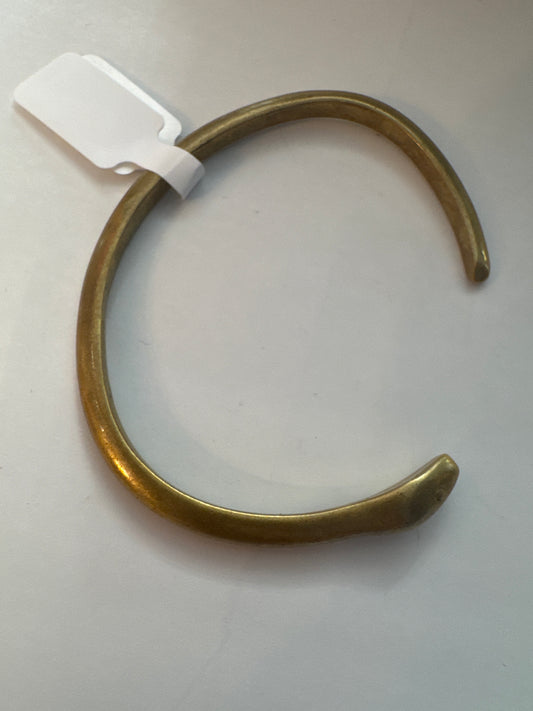 Brass snake cuff bracelet