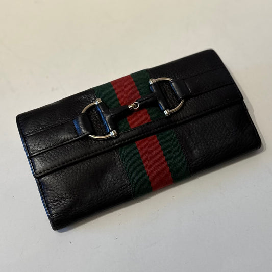 Gucci Leather Striped Wallet