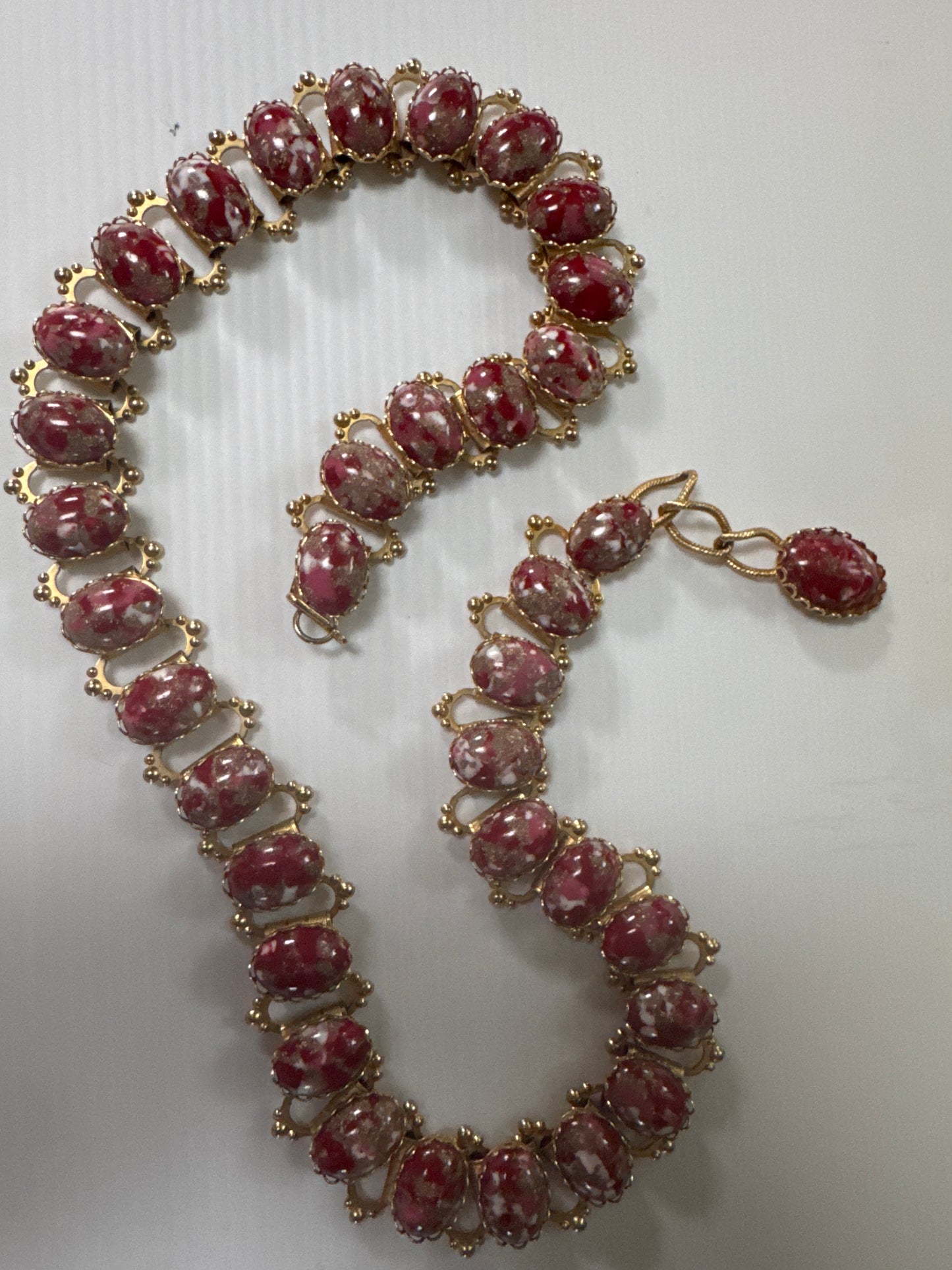 Unbelievable cabochon book chain belt that can also be worn as a necklace