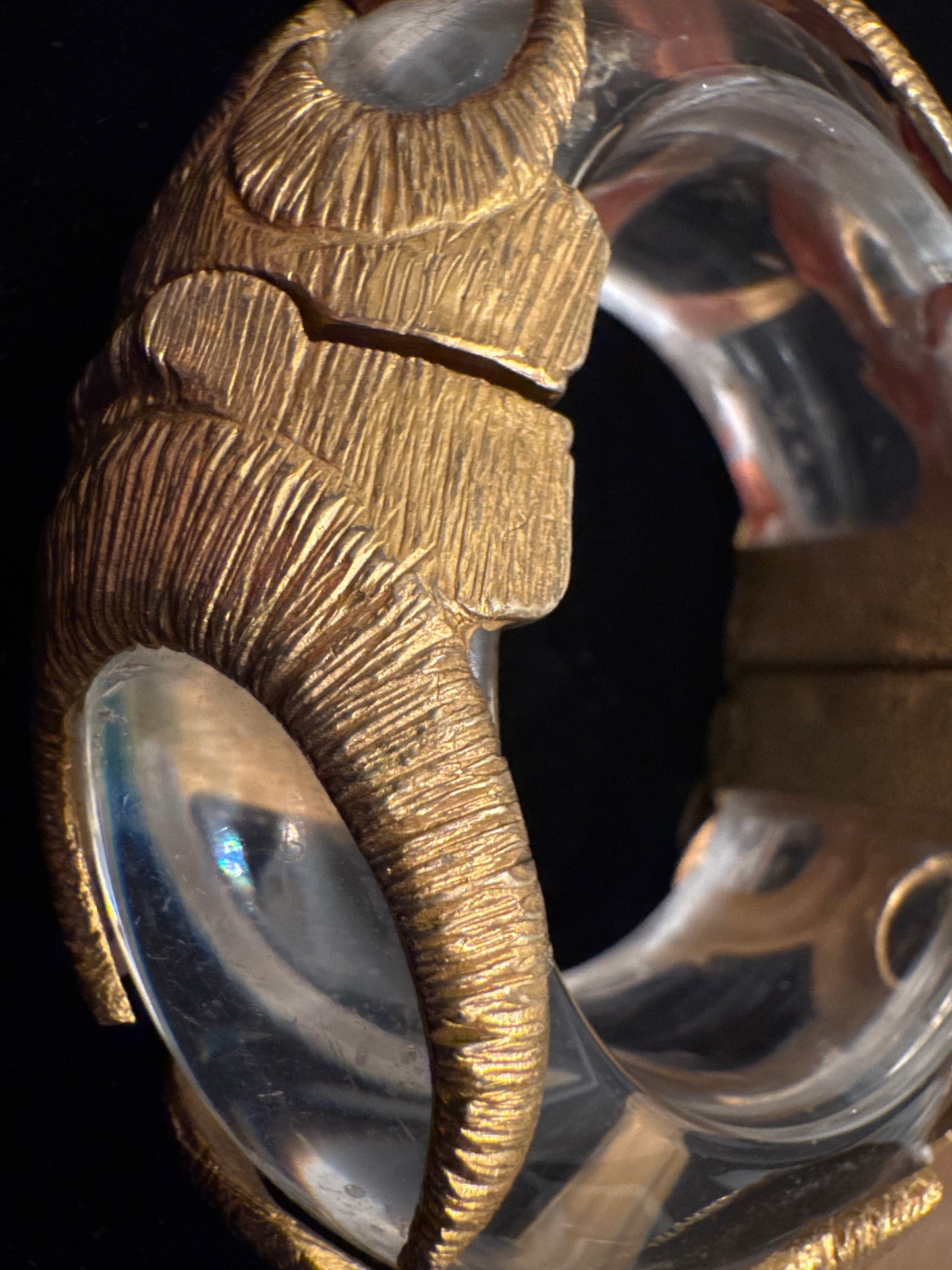 Inna Cytrine Paris lucite clamper bracelet