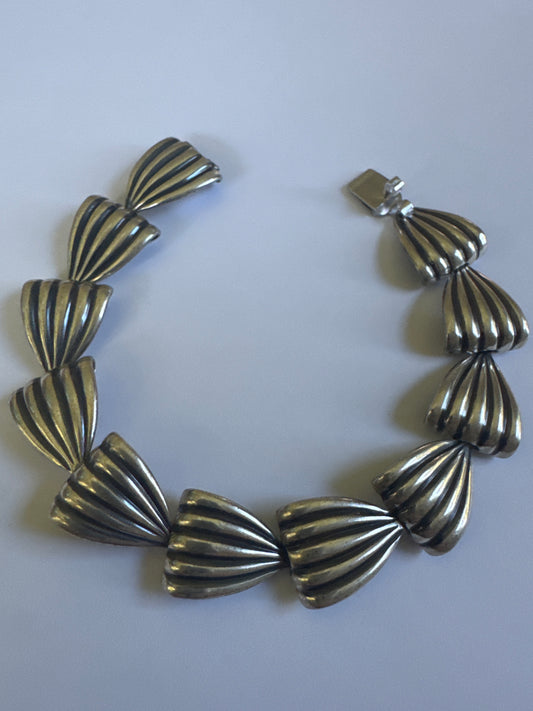 1940s ￼ vintage signed NAPIER sterling silver art deco inspired bracelet