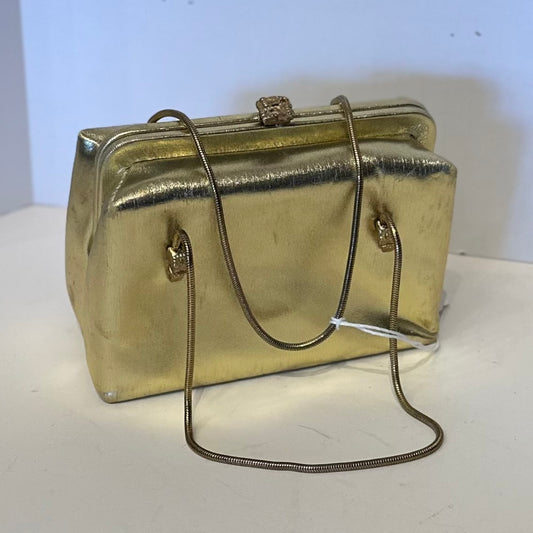 Vintage 1950s After Five Cocktail Bag w/ Belt Buckle Hardware