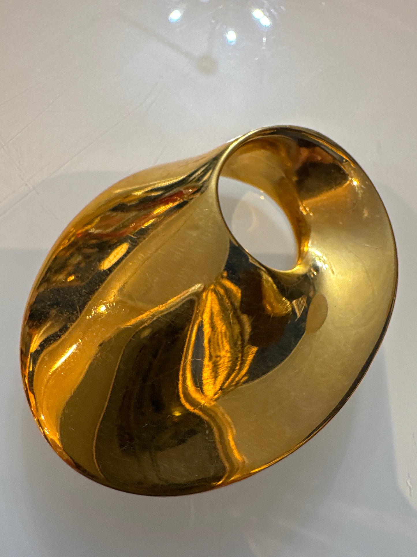 1980s signed MONET swirl brooch