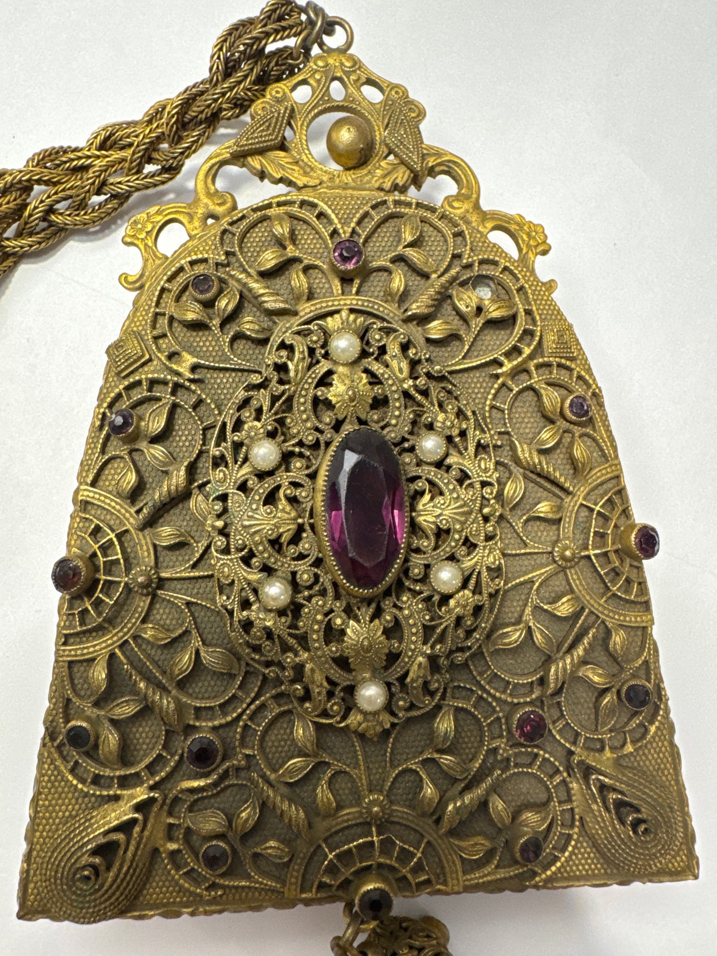 Edwardian Art Nouveau Filigree Evening Purse
Circa 1895–1910    jackpot