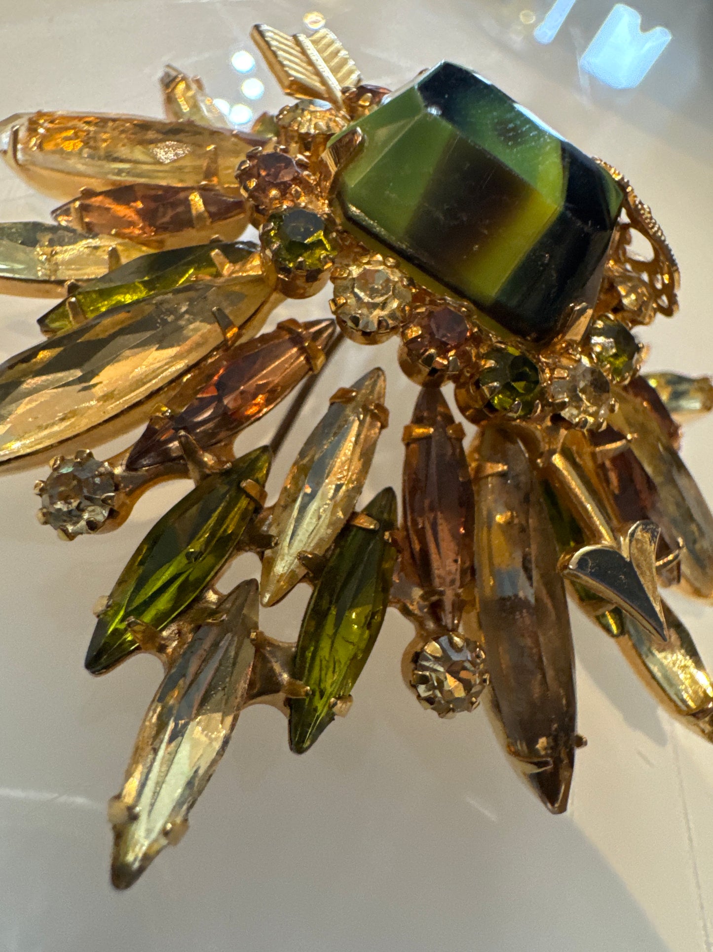 Mid-century spectacular collectible brooch