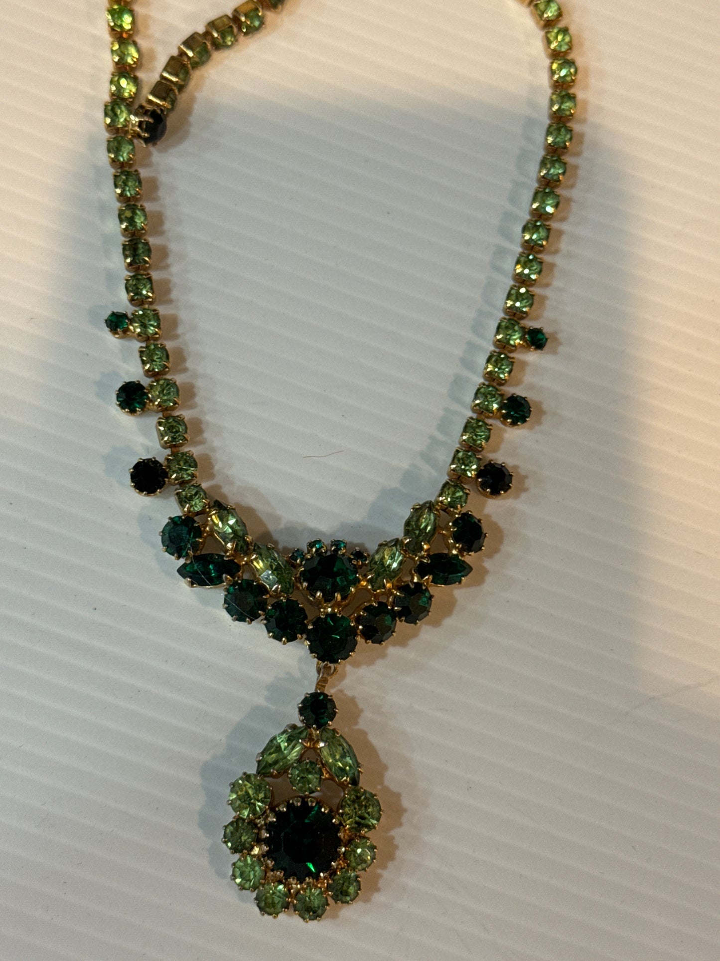 Juliana Vintage Choker with Navette AB Crystals Necklace