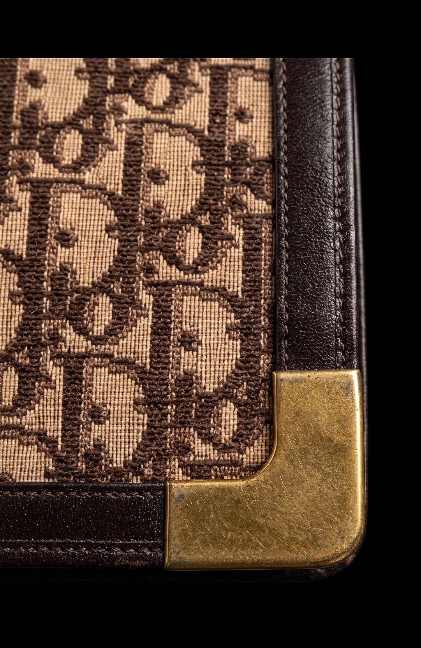 Vintage Christian Dior Oblique “Modèle Exclusif” Shoulder Bag (adjusts to top handle)
France, circa 1970–1975