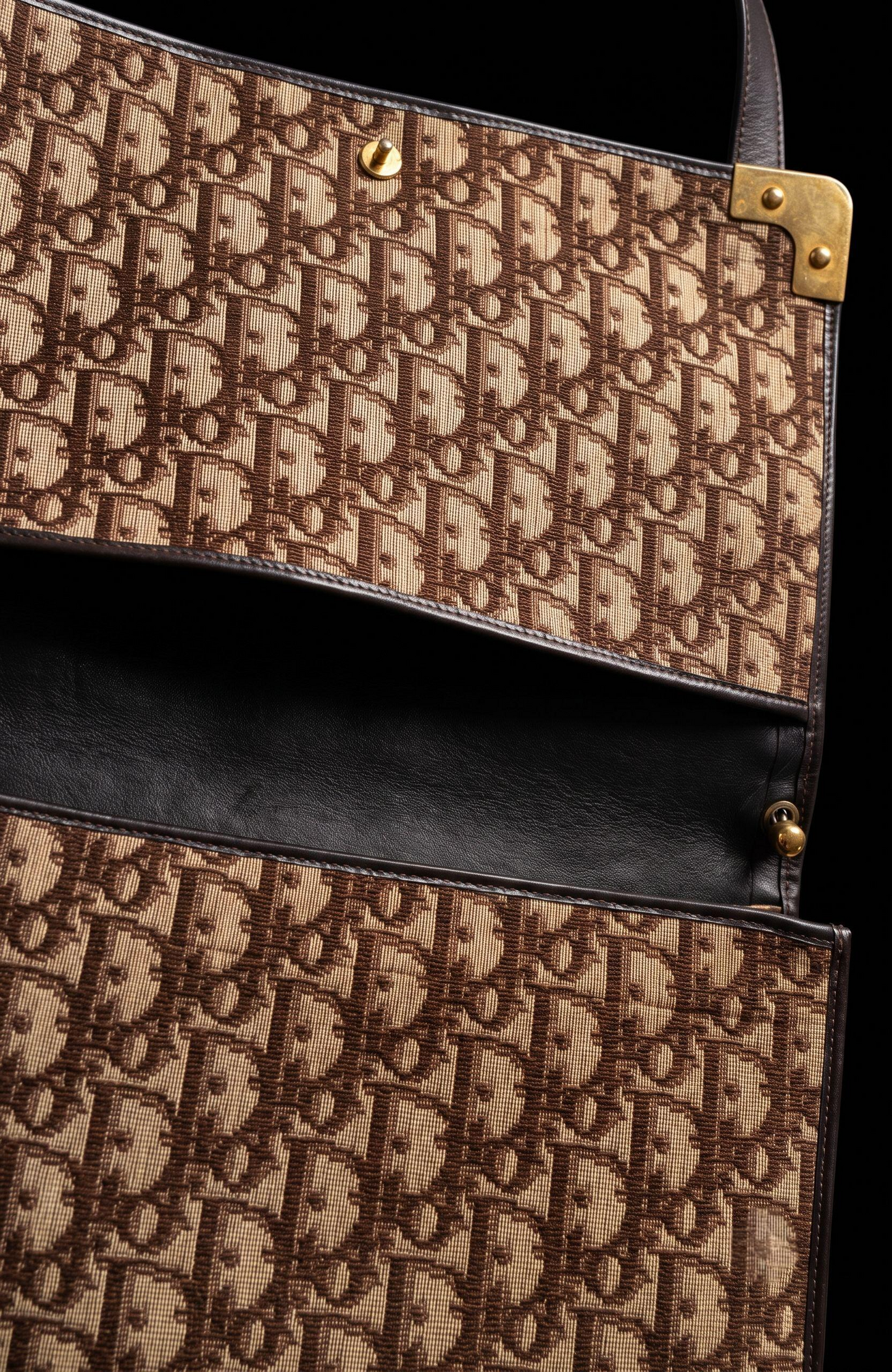 Vintage Christian Dior Oblique “Modèle Exclusif” Shoulder Bag (adjusts to top handle)
France, circa 1970–1975