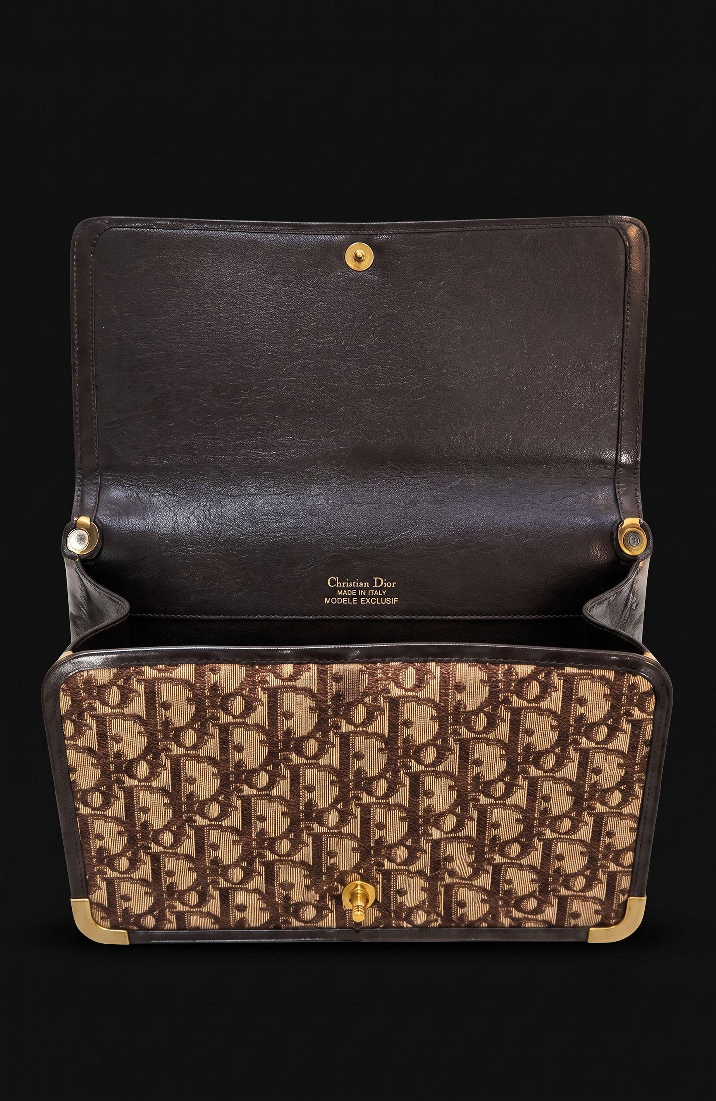 Vintage Christian Dior Oblique “Modèle Exclusif” Shoulder Bag (adjusts to top handle)
France, circa 1970–1975
