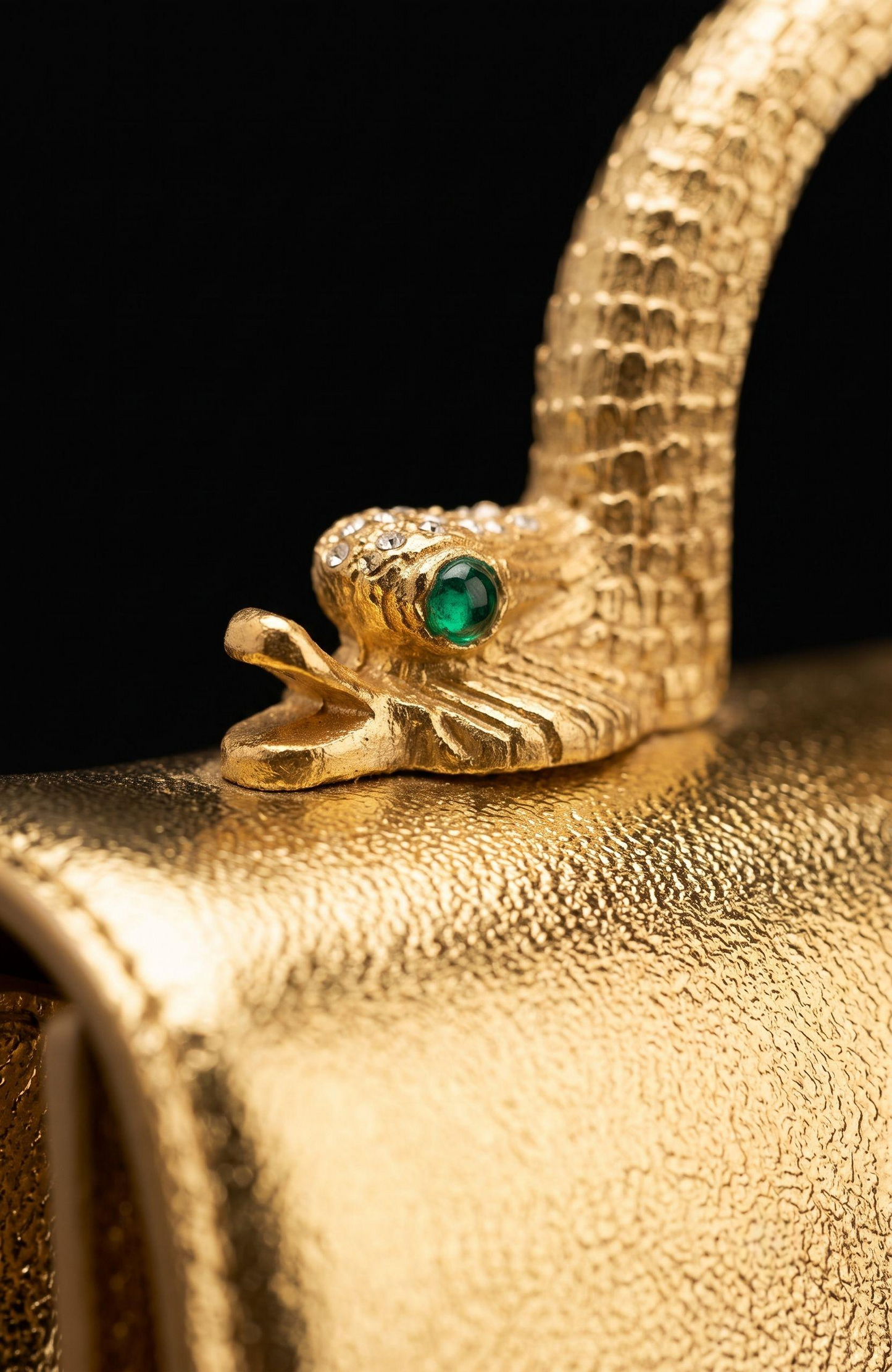 Collectors dream 1960s  vintage, Arnold Scaasi gold jewel top attributed to Kenneth Lane handbag. See photos for age related wear.