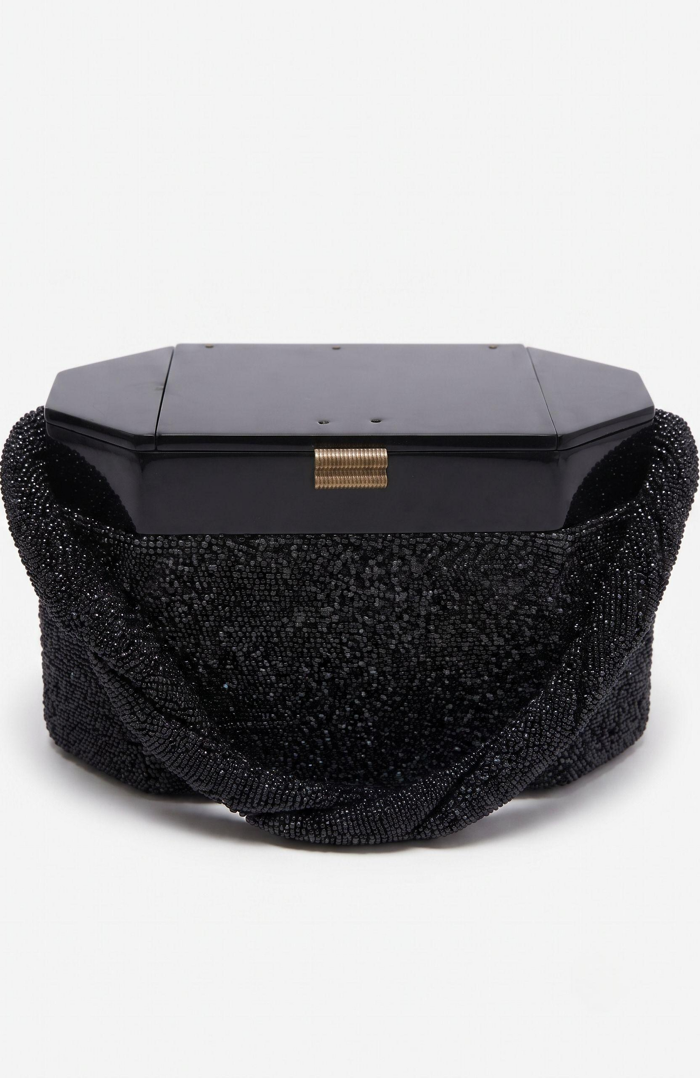 Vintage Box Bag w/ Black Lucite Top
